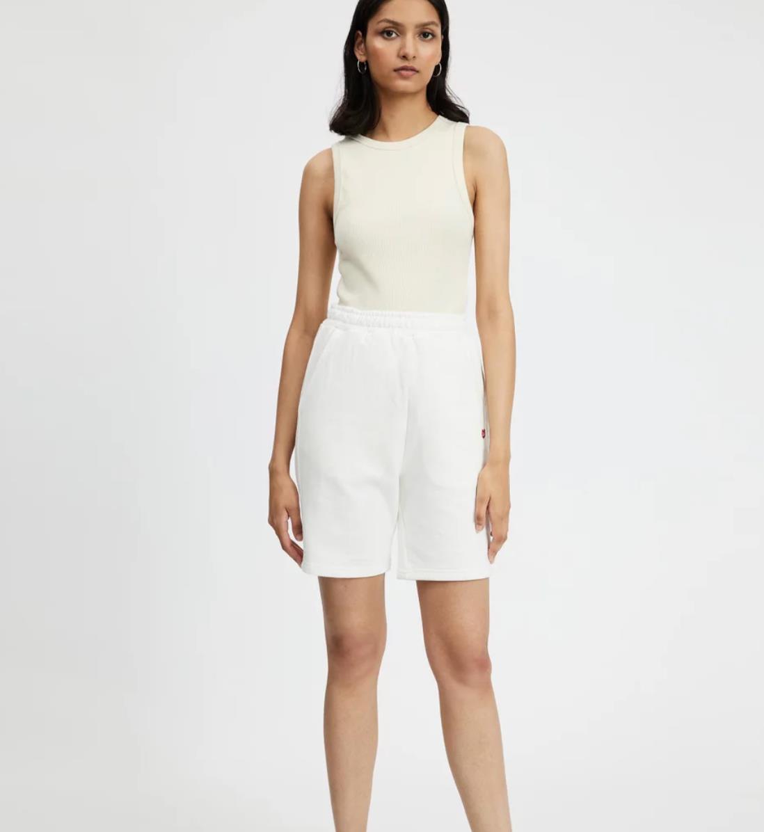 Deus ex Machina Womens White Fleece Shorts Size 8 (New)