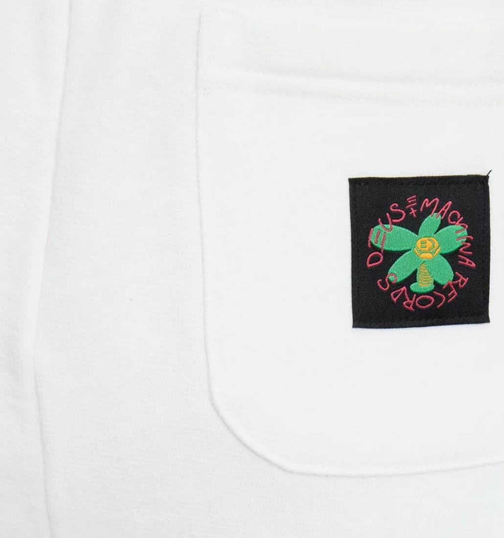 Deus ex Machina Womens White Fleece Shorts Size 8 (New)