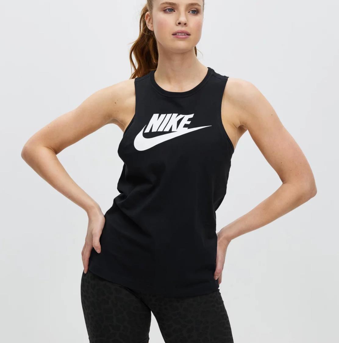 Nike Womens Black Activewear Tank Top Size Medium (New)