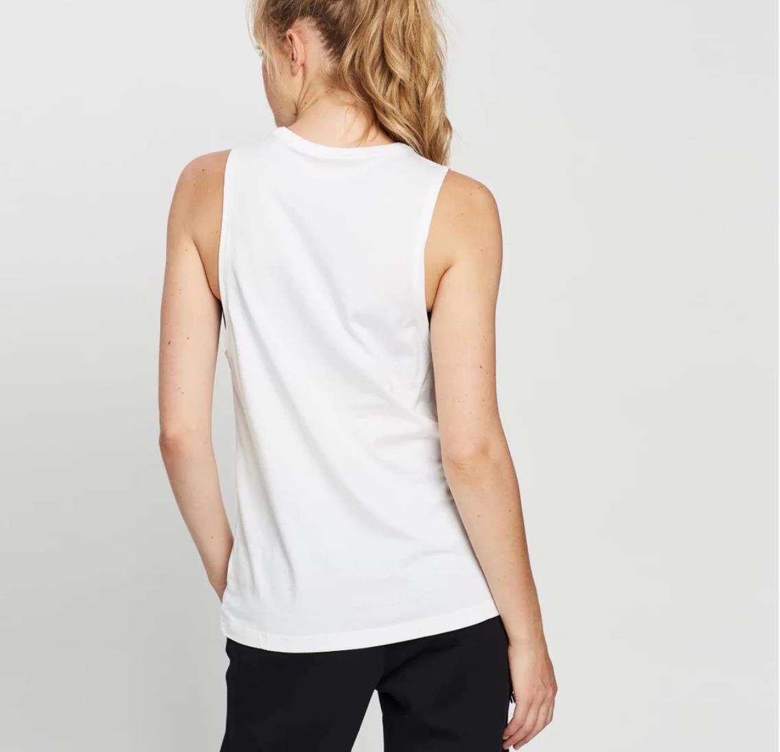Nike Womens White Activewear Tank Top Size Large (New)