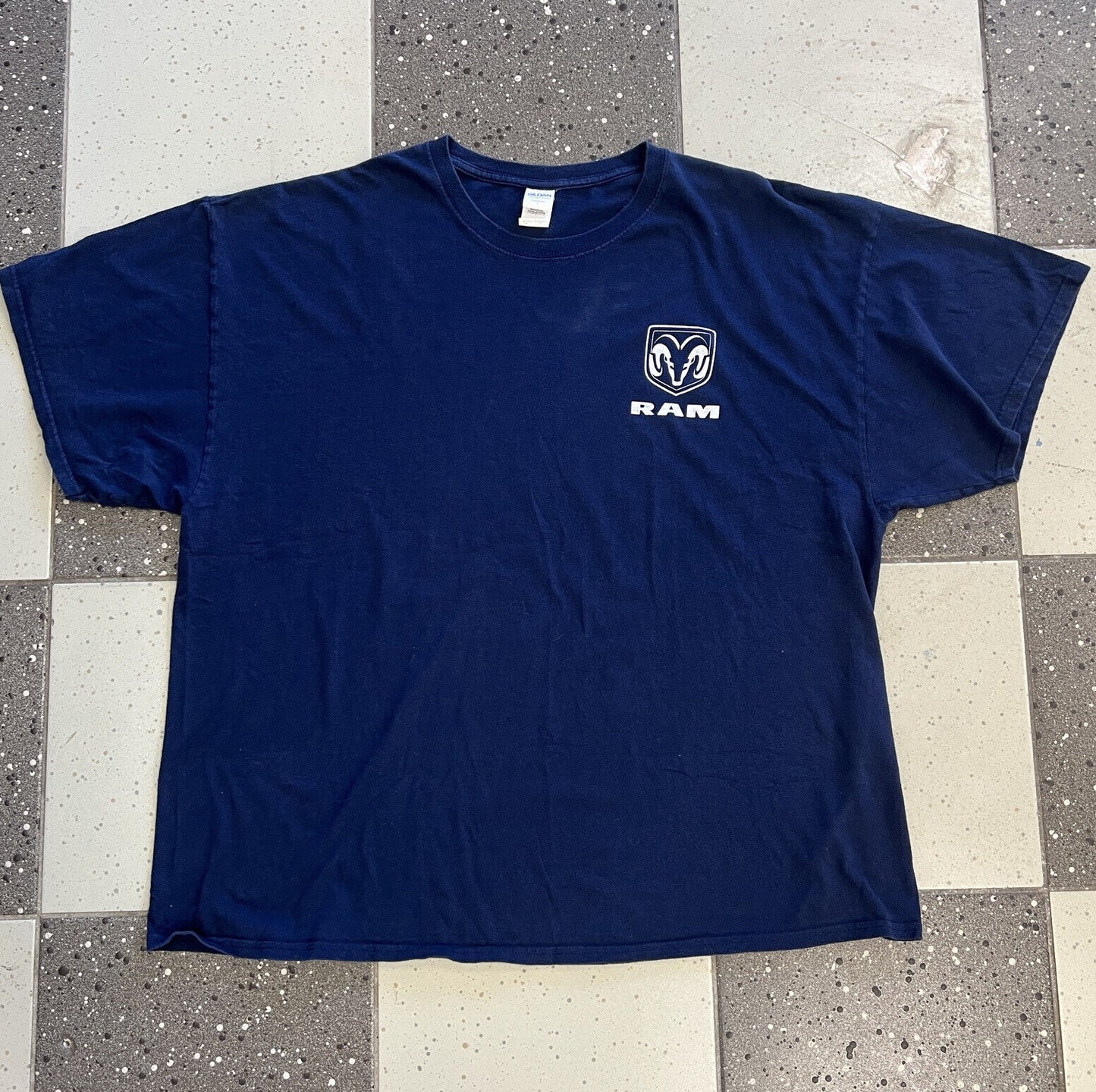 Ram Trucks Mens Navy Blue T-Shirt Size 3XL