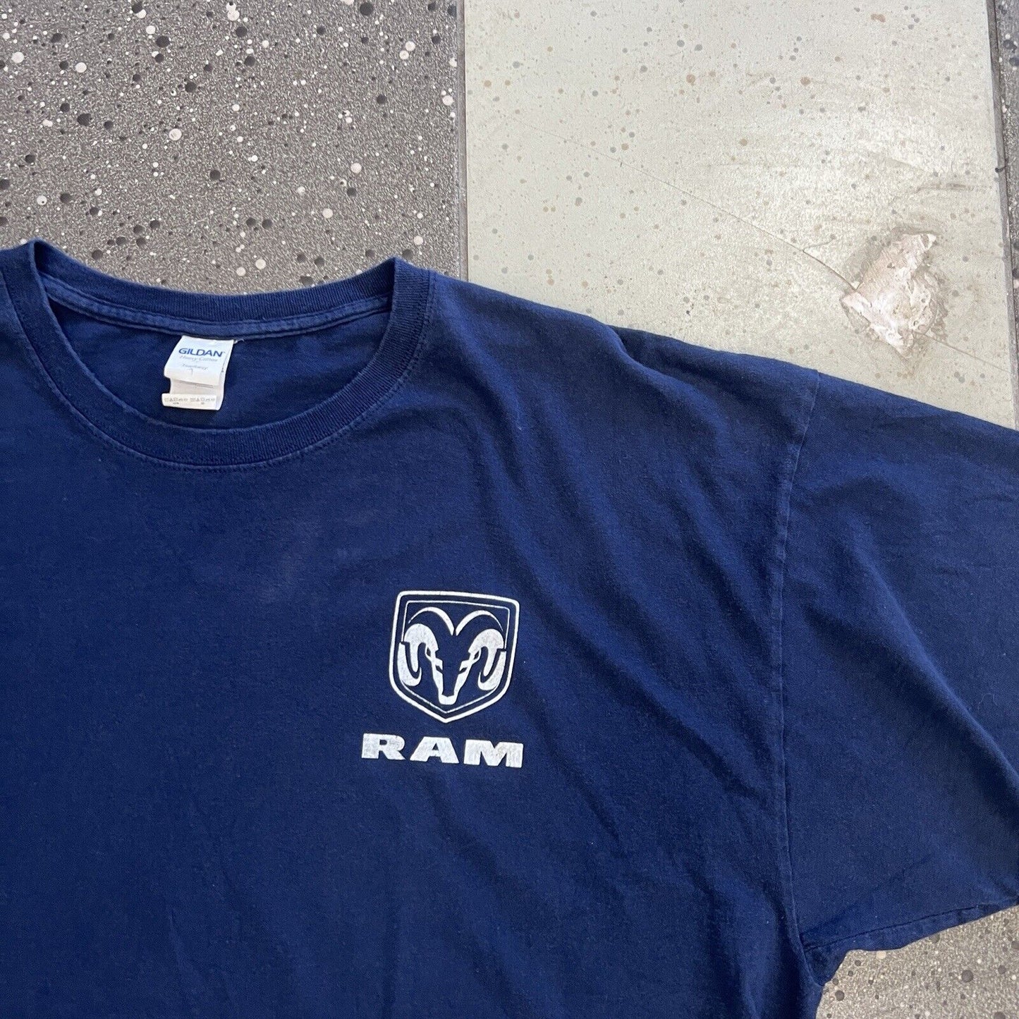 Ram Trucks Mens Navy Blue T-Shirt Size 3XL