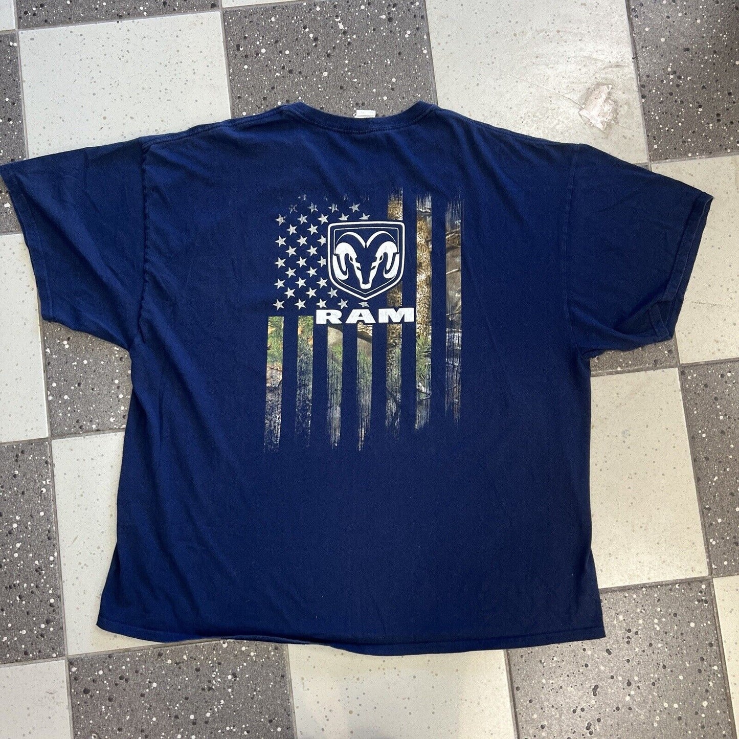 Ram Trucks Mens Navy Blue T-Shirt Size 3XL