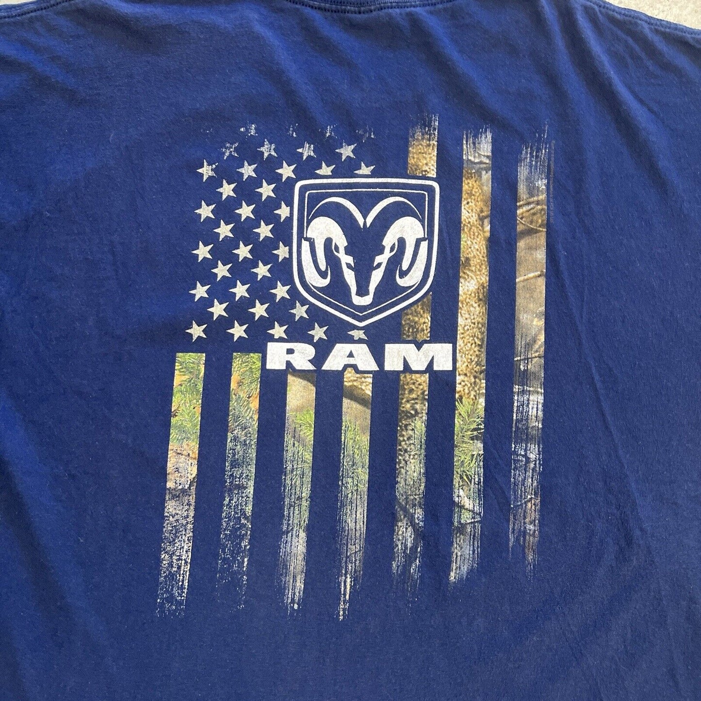 Ram Trucks Mens Navy Blue T-Shirt Size 3XL