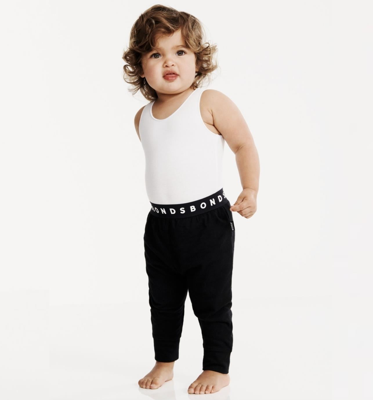 Bonds Stretchies Leggings Black Size 0 (6-12 Months) - 2 Pairs