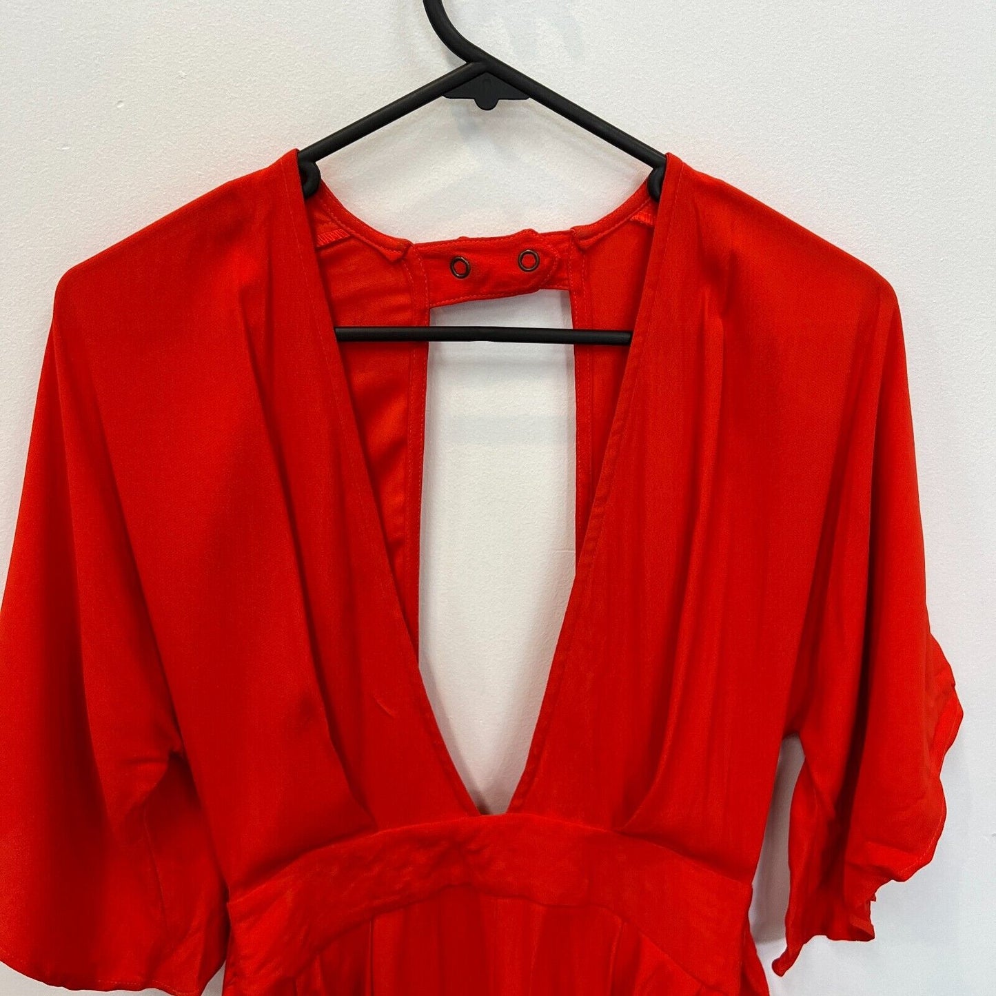 Bec & Bridge Womens Red Deep V Playsuit Size 6