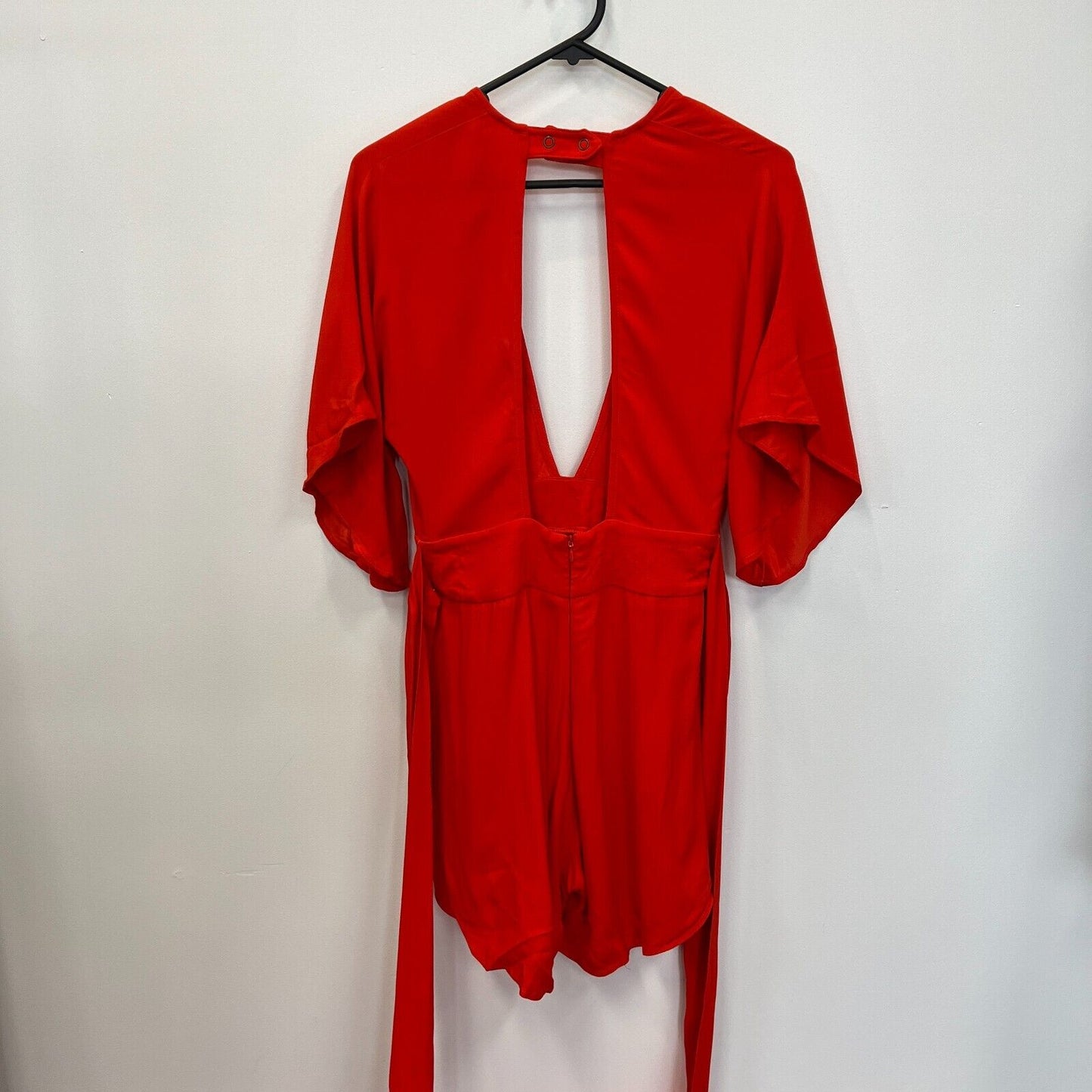 Bec & Bridge Womens Red Deep V Playsuit Size 6