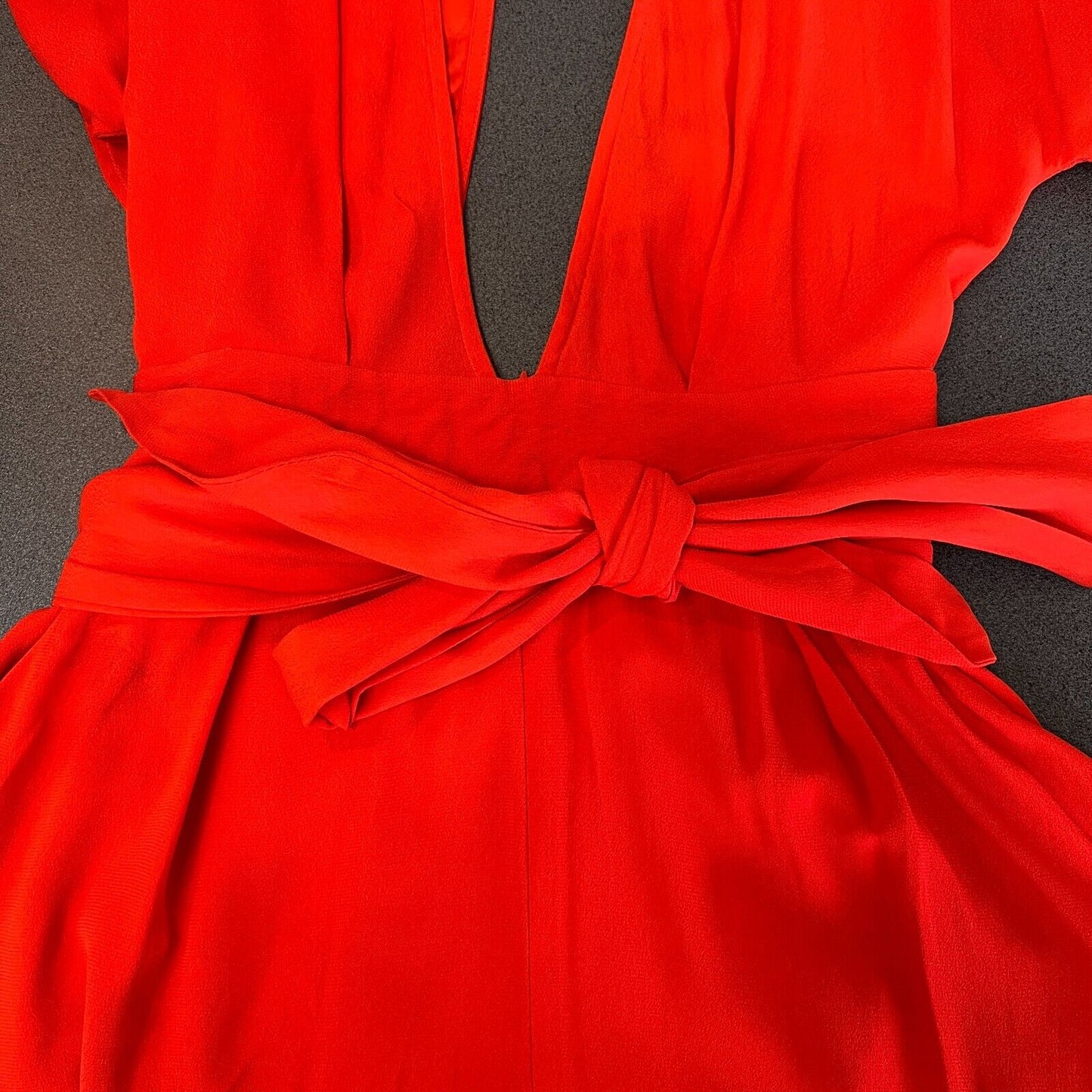 Bec & Bridge Womens Red Deep V Playsuit Size 6