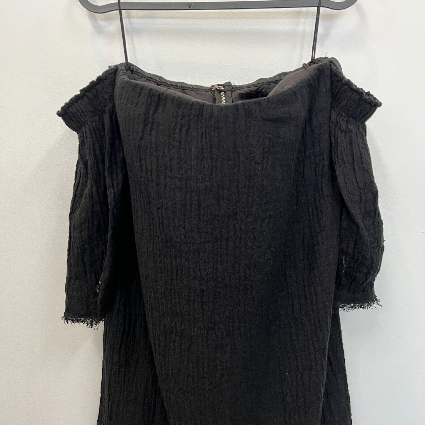 KitX Womens Black Short Sleeve Mini Dress Size 8