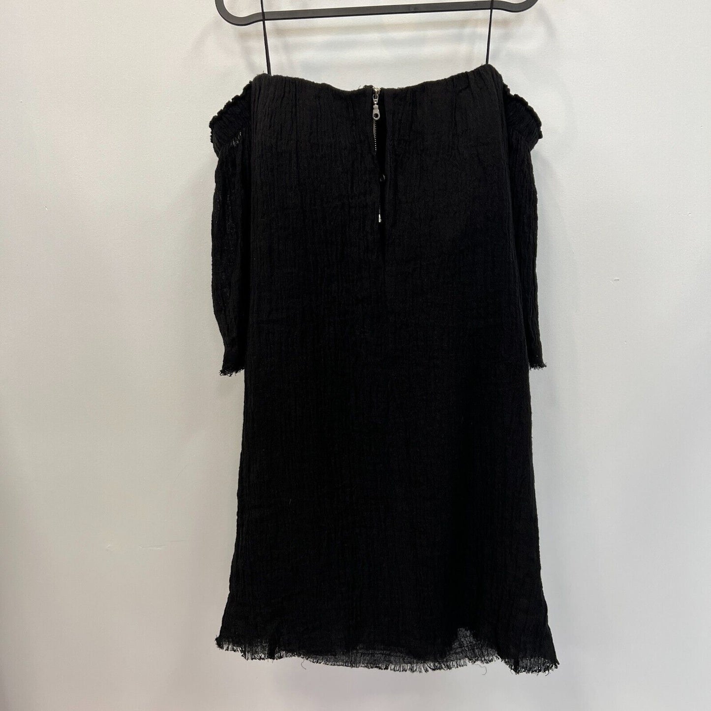 KitX Womens Black Short Sleeve Mini Dress Size 8