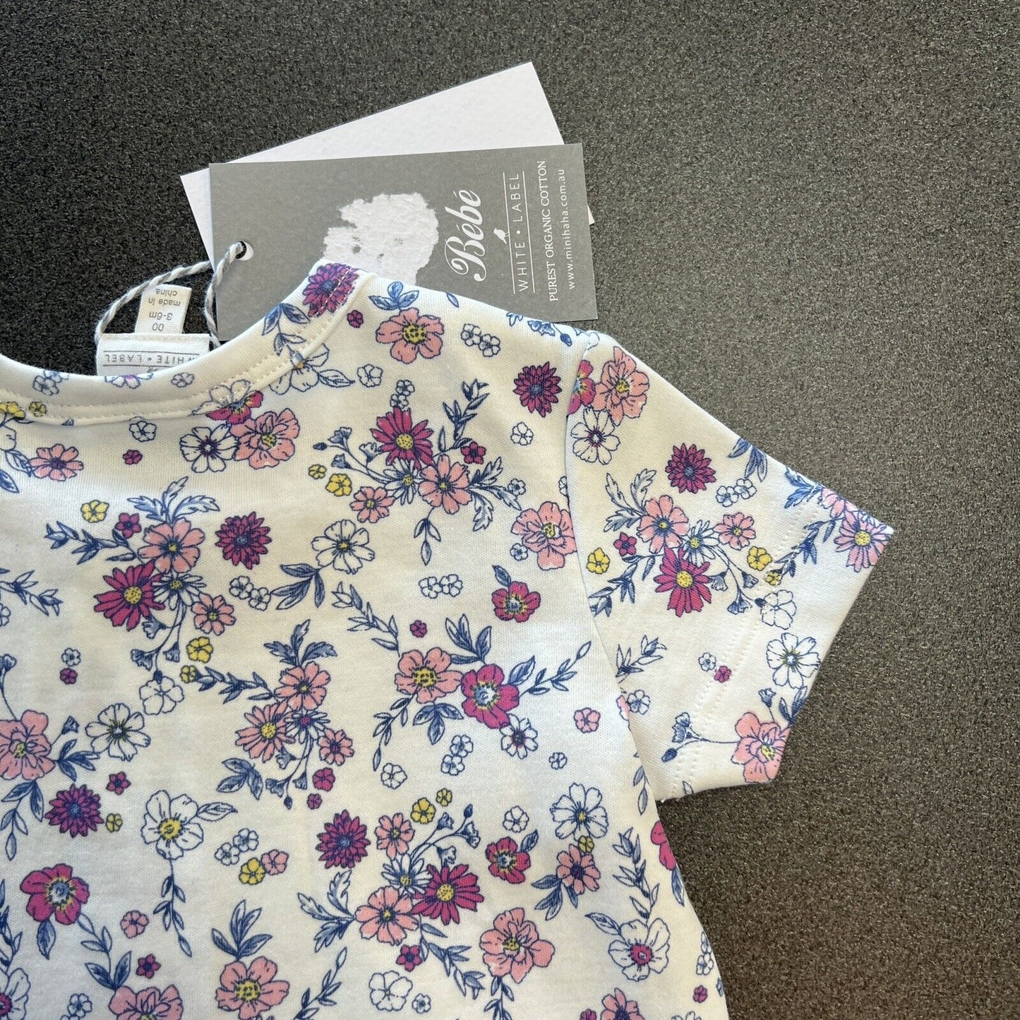 Bebe White Label Babies One Piece Size 00 / 3-6 Months (New)