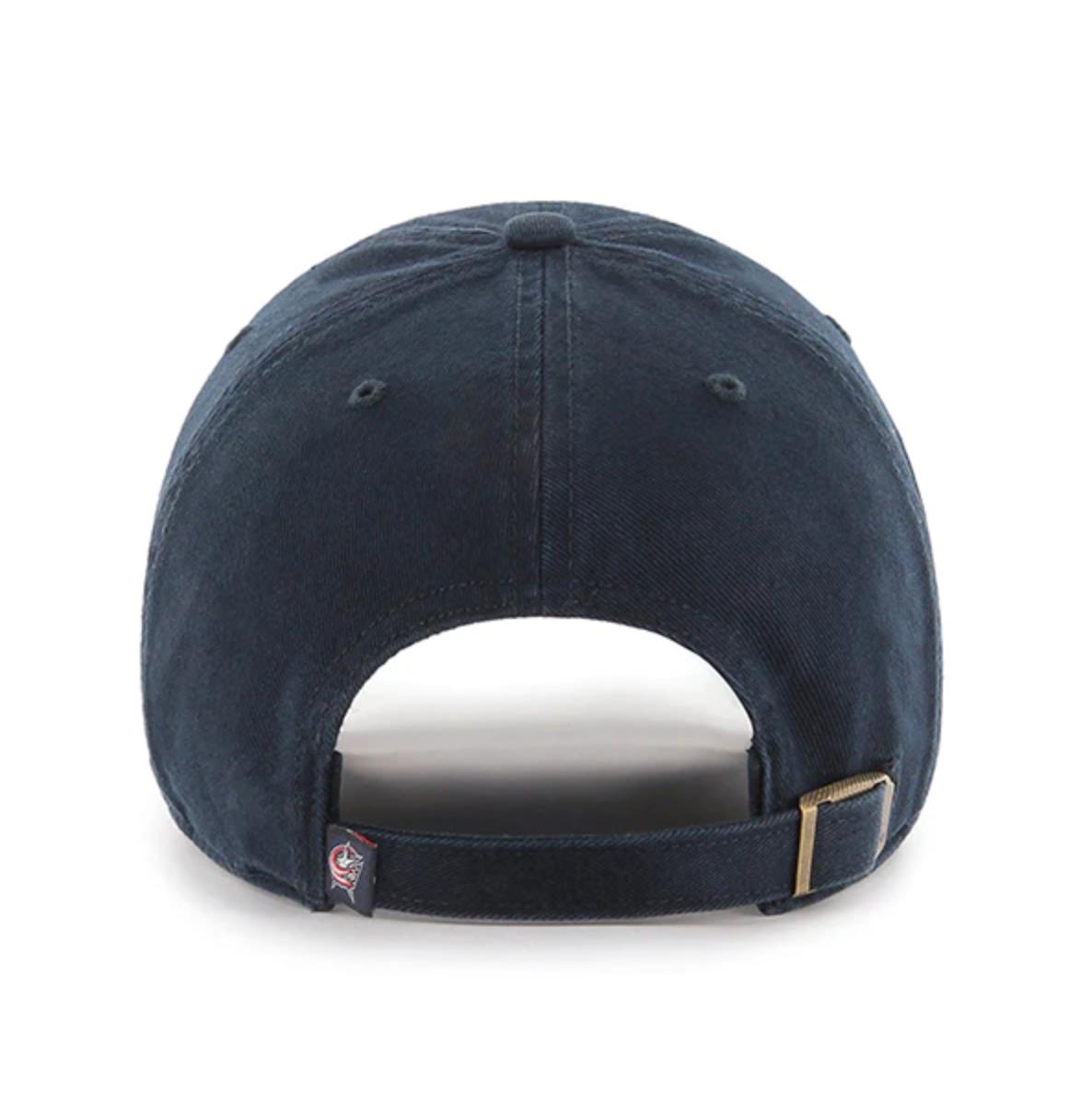 47 Brand NHL Columbus Blue Jackets Clean Up Strapback Hat Cap (New)