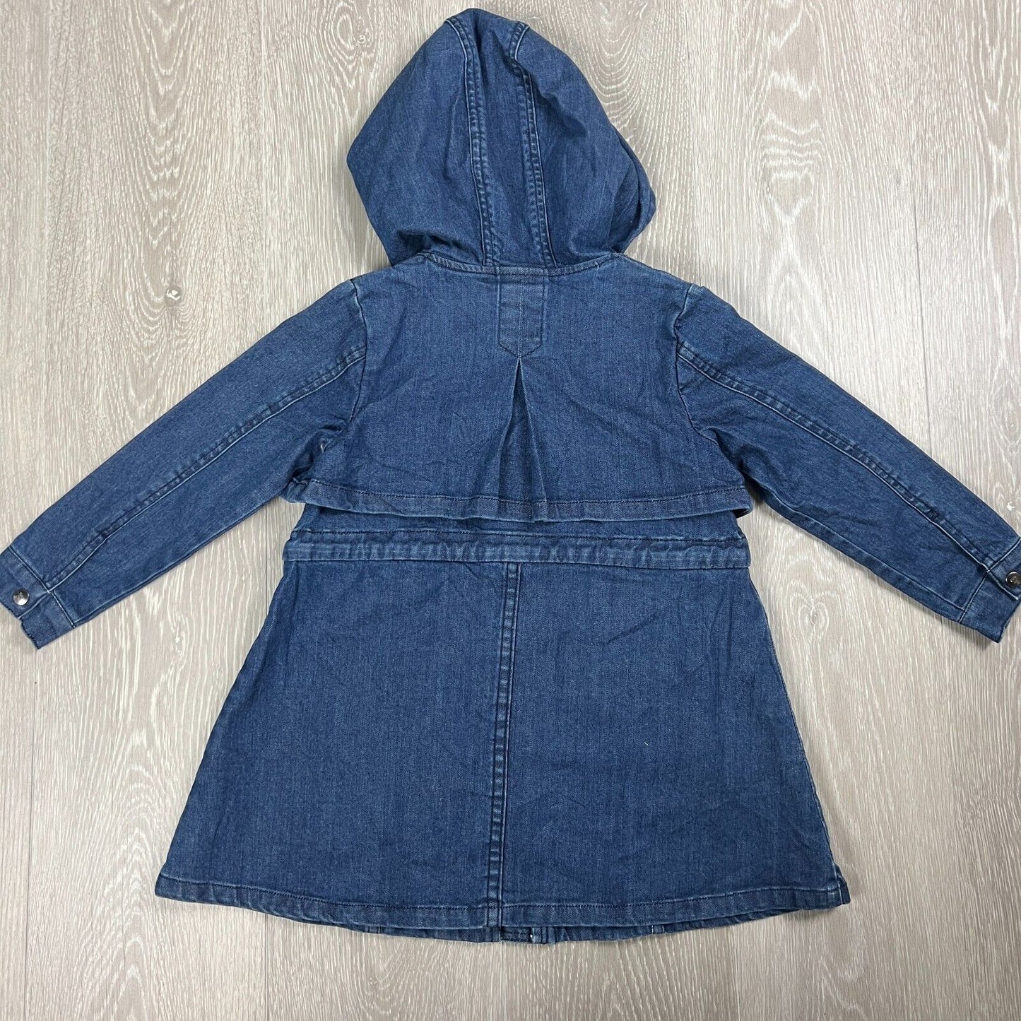 Lavi Girls Full Zip Hooded Denim Jacket Size 5 Years (New)