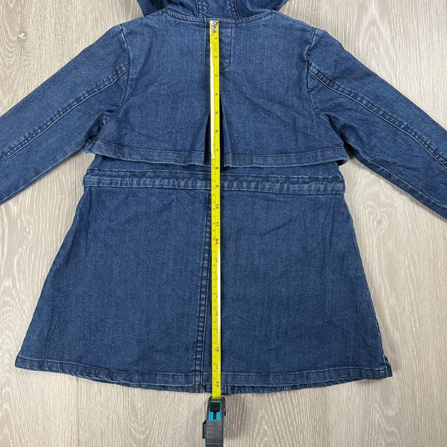 Lavi Girls Full Zip Hooded Denim Jacket Size 5 Years (New)