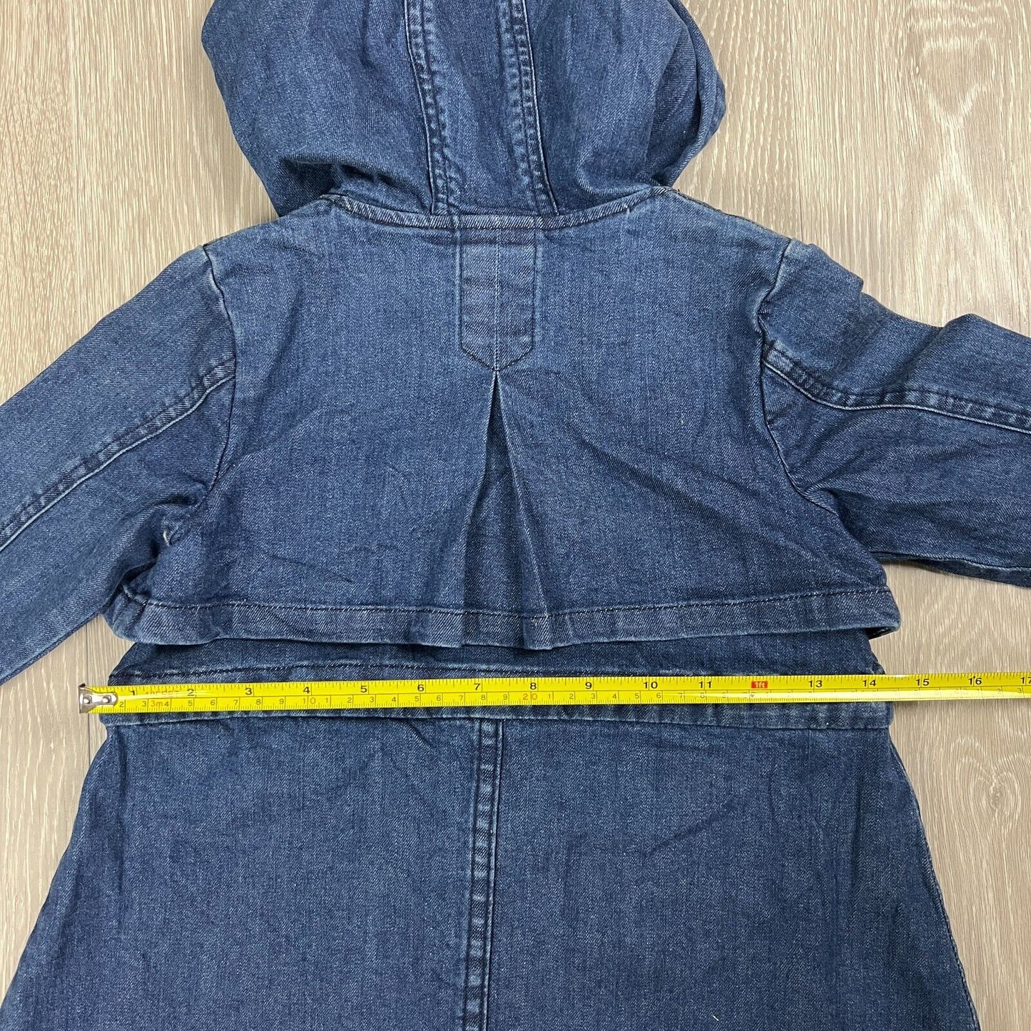 Lavi Girls Full Zip Hooded Denim Jacket Size 5 Years (New)