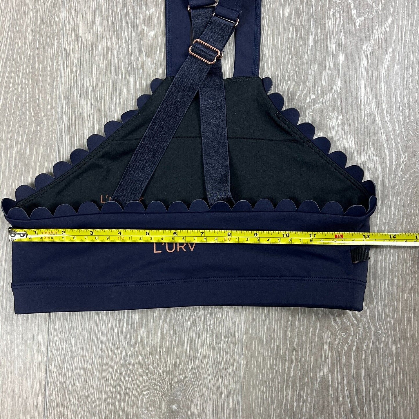 'L'URV' Women’s Navy Cross Strap Sports Bra Size Small