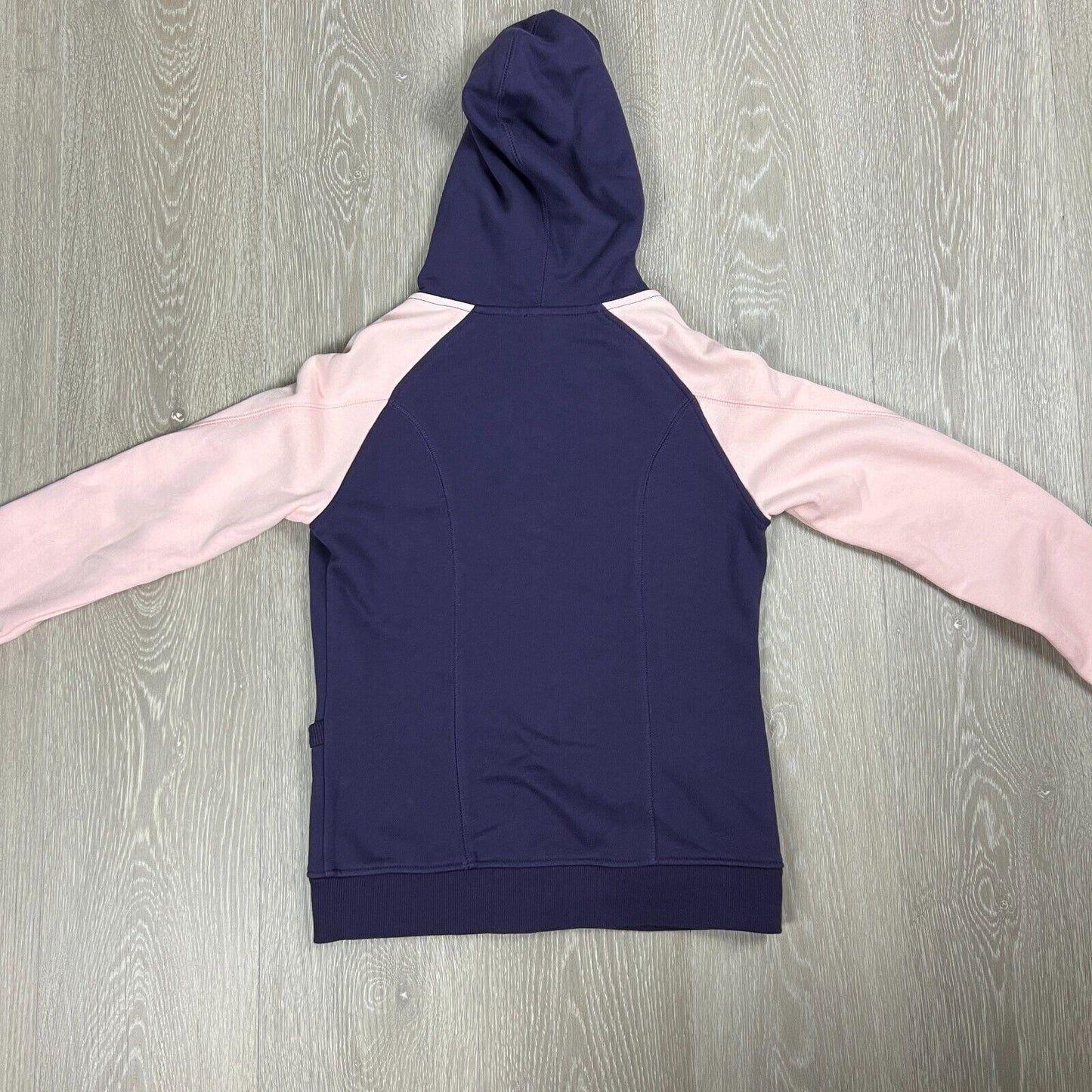 Majestic New York Yankees Baseball Womens Button Up Purple Hoodie Size Small