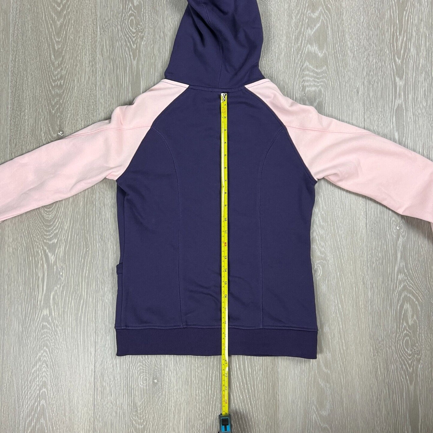 Majestic New York Yankees Baseball Womens Button Up Purple Hoodie Size Small