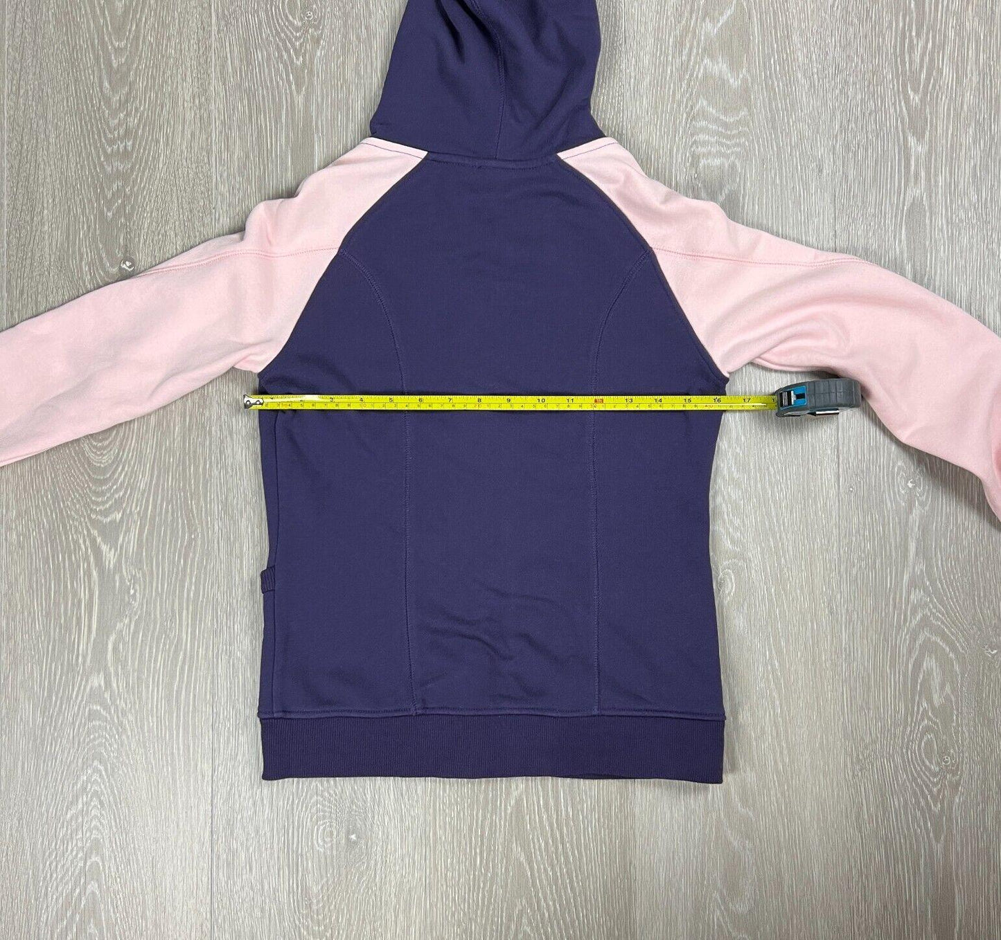 Majestic New York Yankees Baseball Womens Button Up Purple Hoodie Size Small