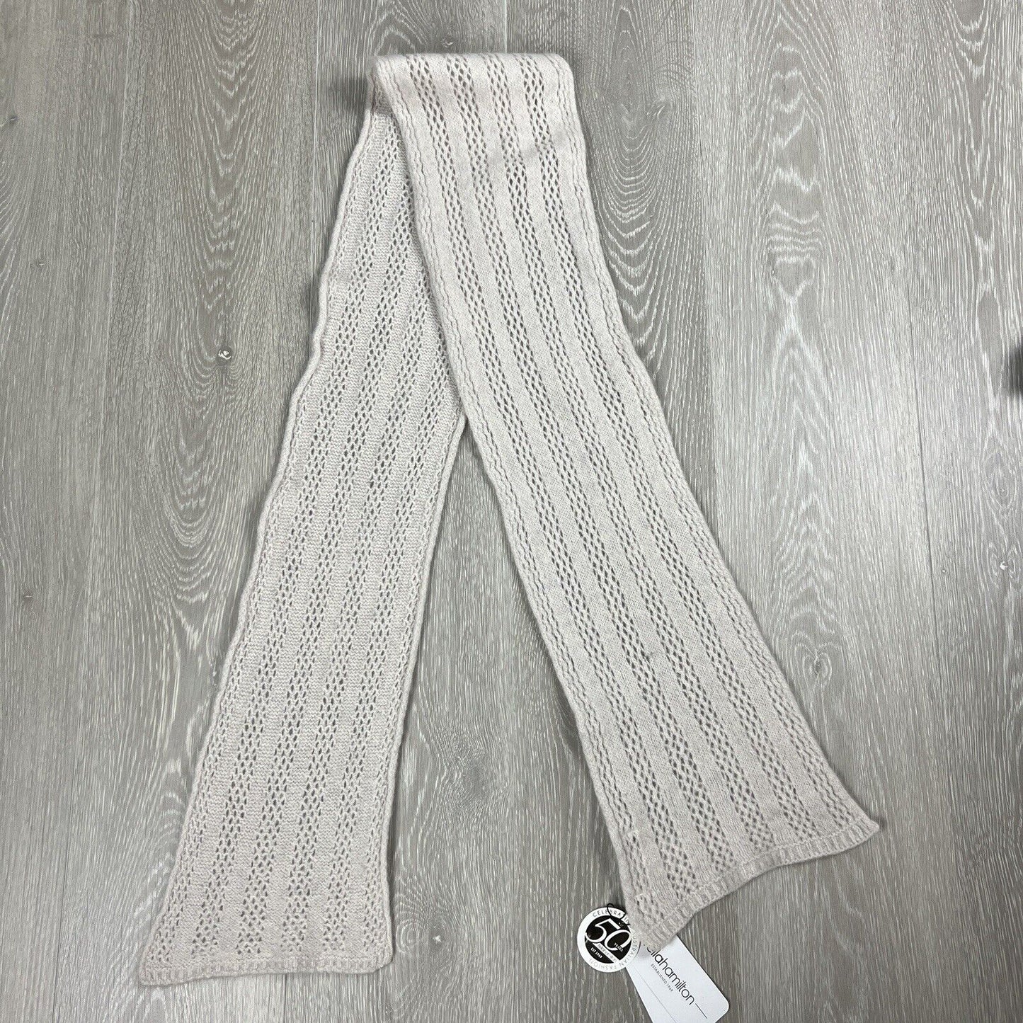 Fella Hamilton Womens Grey Knitted Scarf (New)