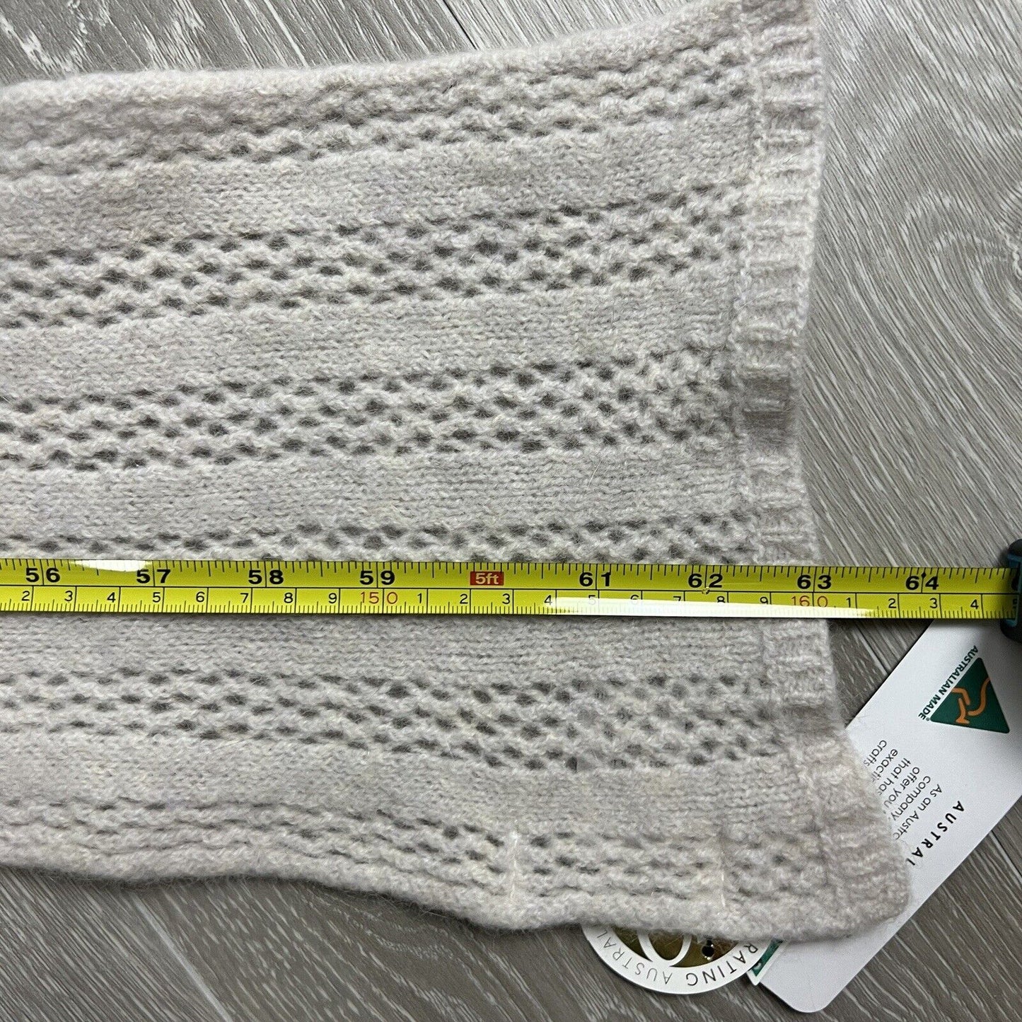 Fella Hamilton Womens Grey Knitted Scarf (New)