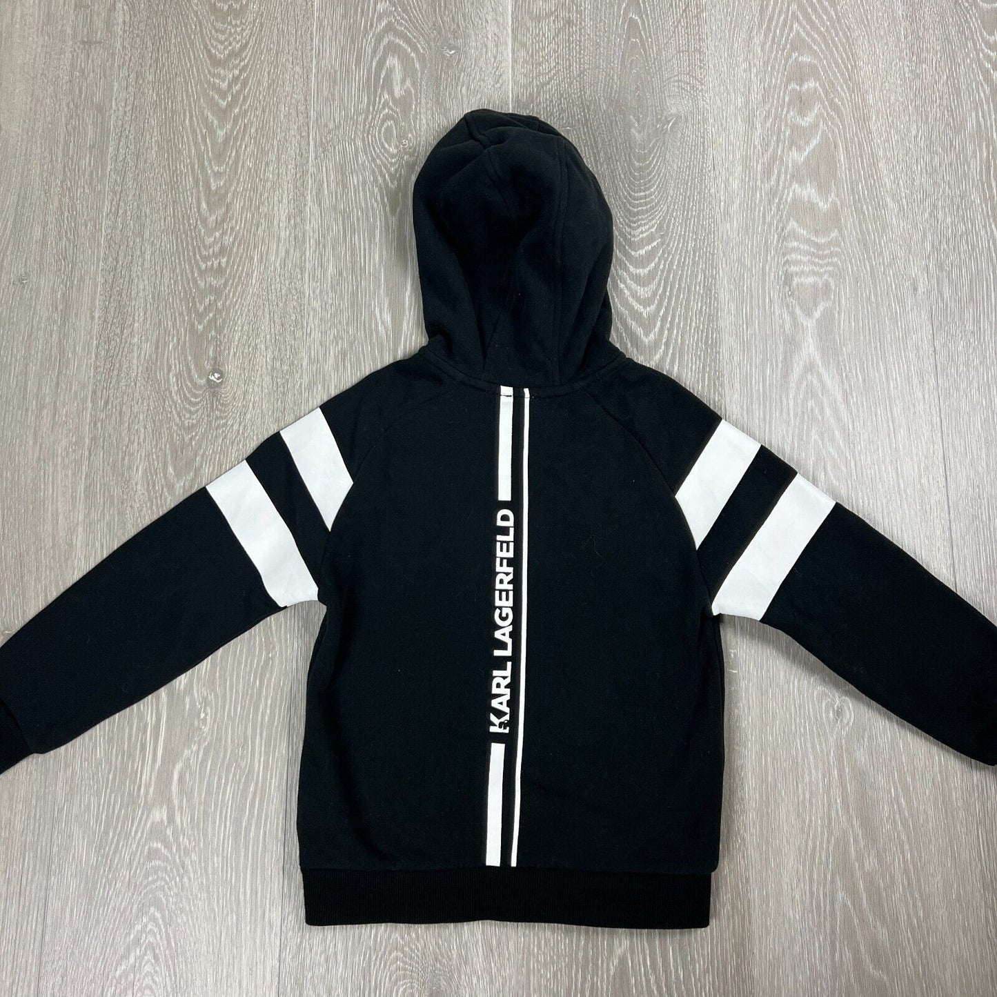 Karl Lagerfeld Kids Black Full Zip Hoodie Size 6 Years