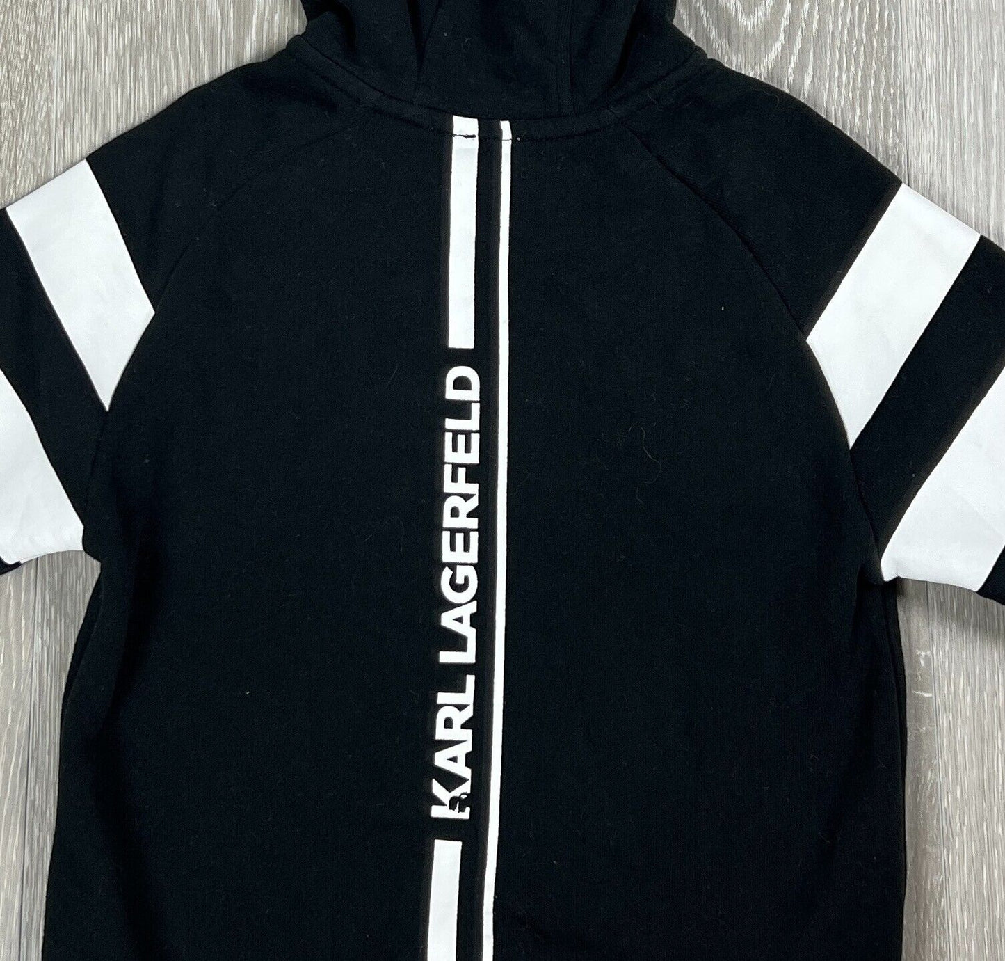 Karl Lagerfeld Kids Black Full Zip Hoodie Size 6 Years