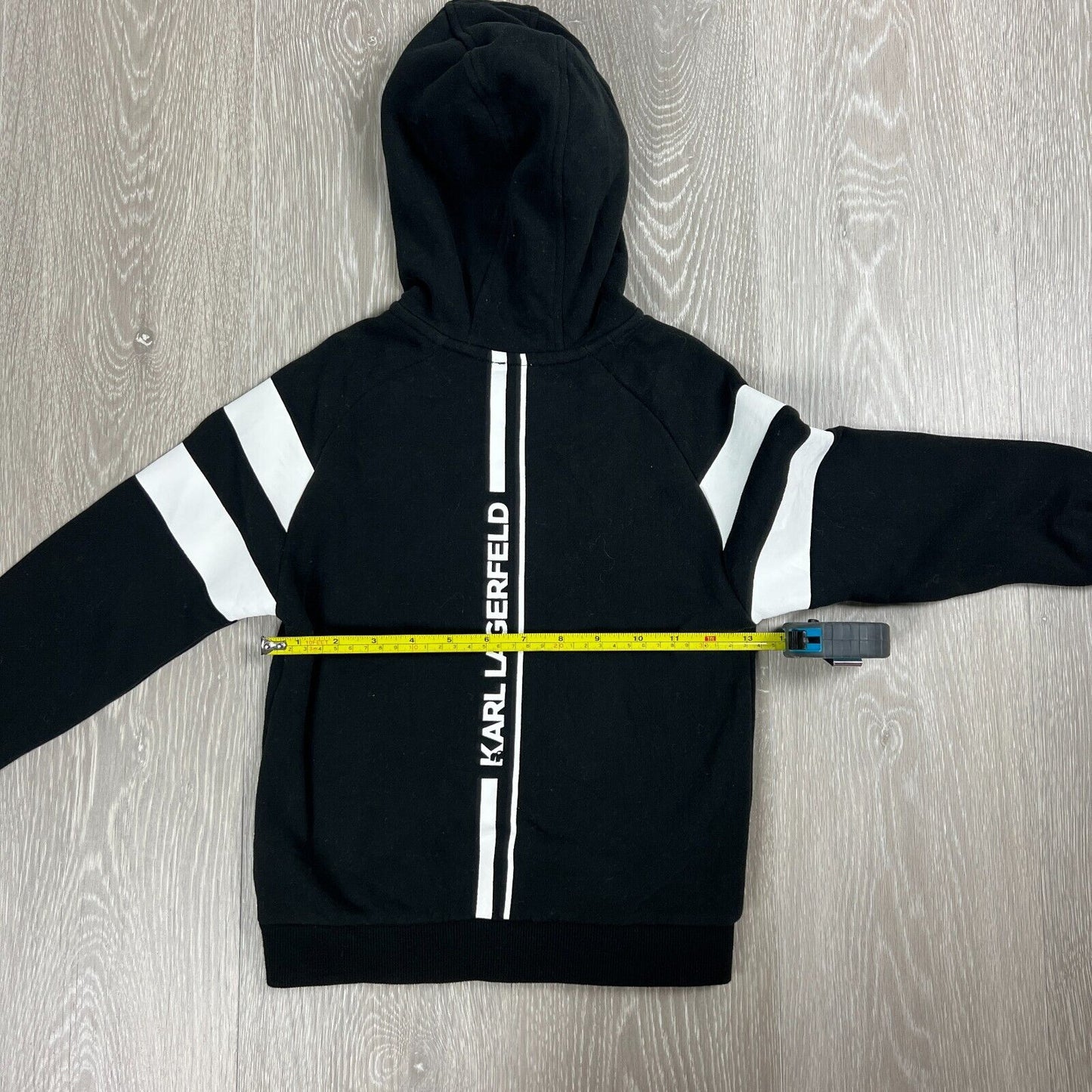 Karl Lagerfeld Kids Black Full Zip Hoodie Size 6 Years