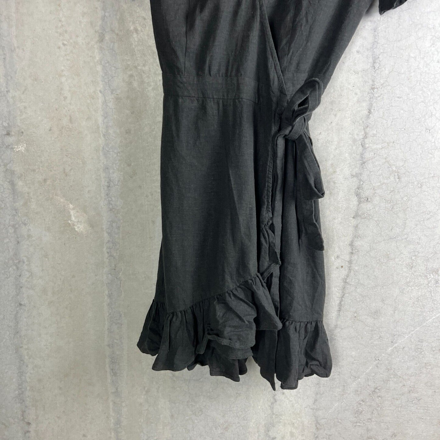 Tigerlily Womens Black Wrap Dress Size AU 8