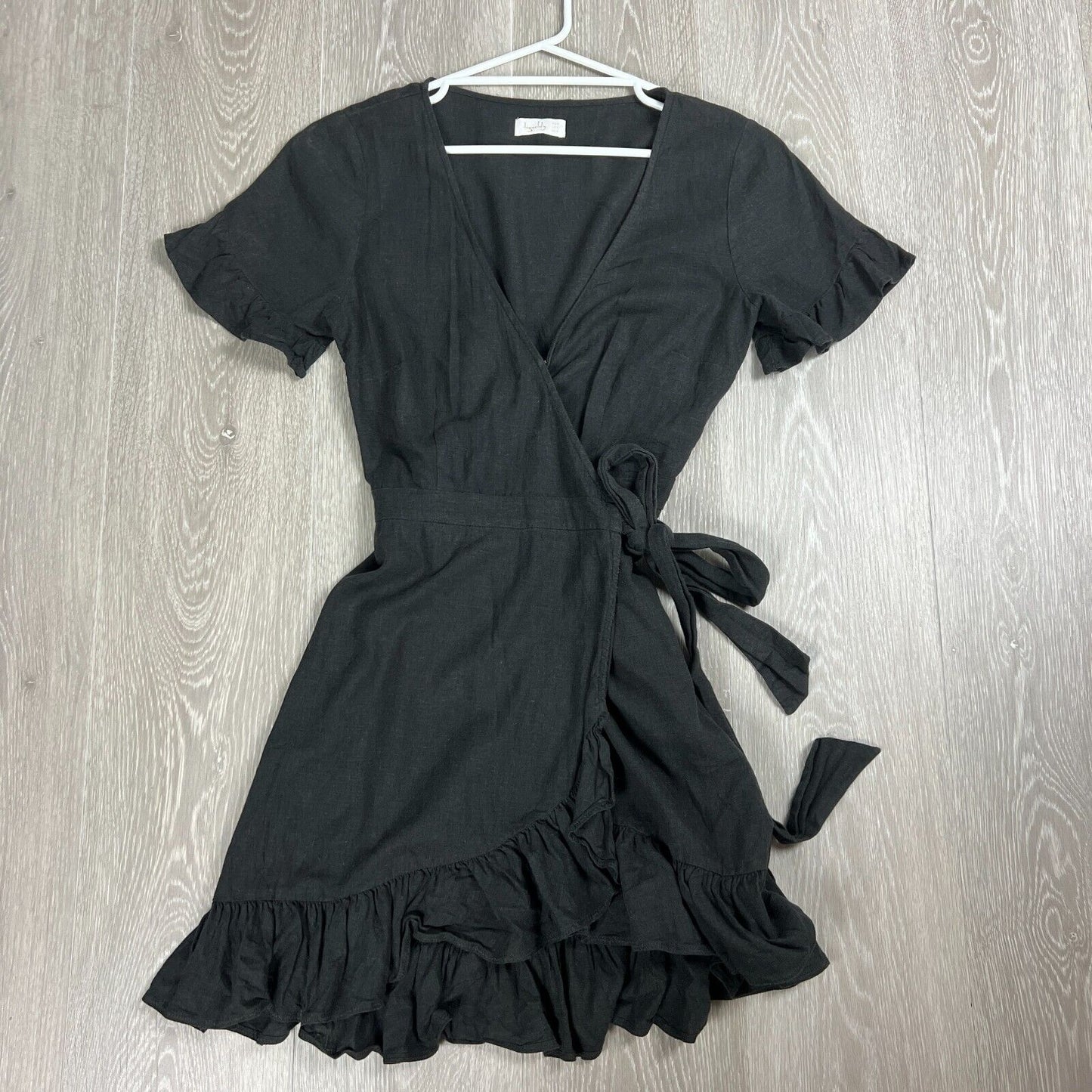 Tigerlily Womens Black Wrap Dress Size AU 8