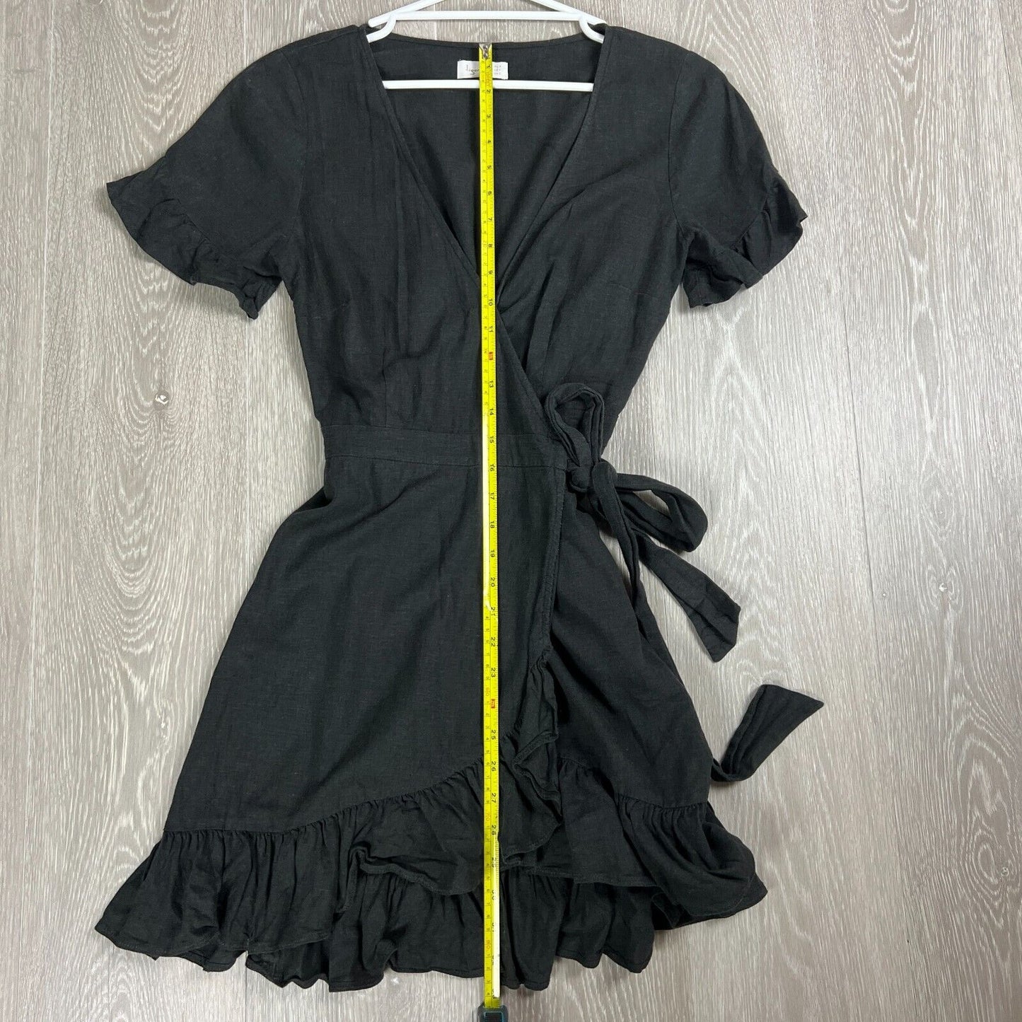 Tigerlily Womens Black Wrap Dress Size AU 8