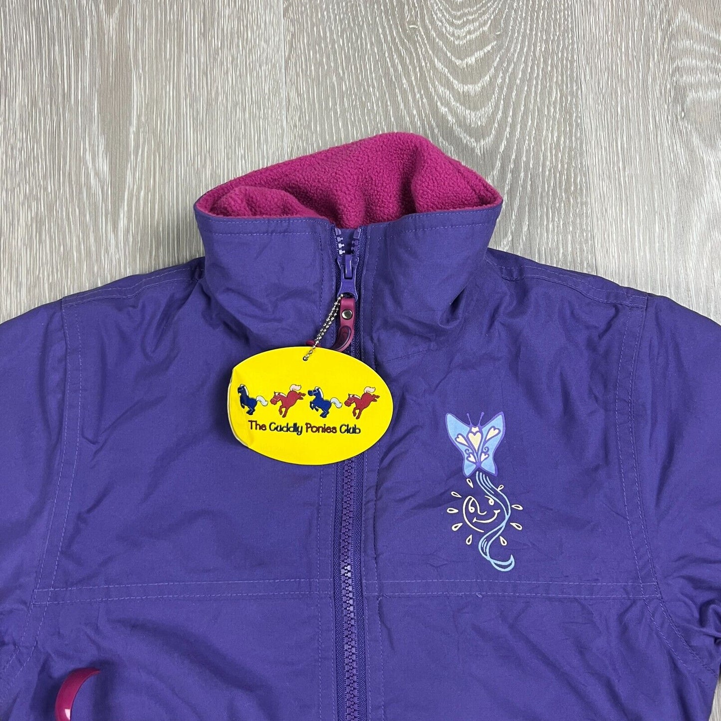 The Cuddly Ponies Club Girls Full Zip Warm Jacket Size 4 Years (new)