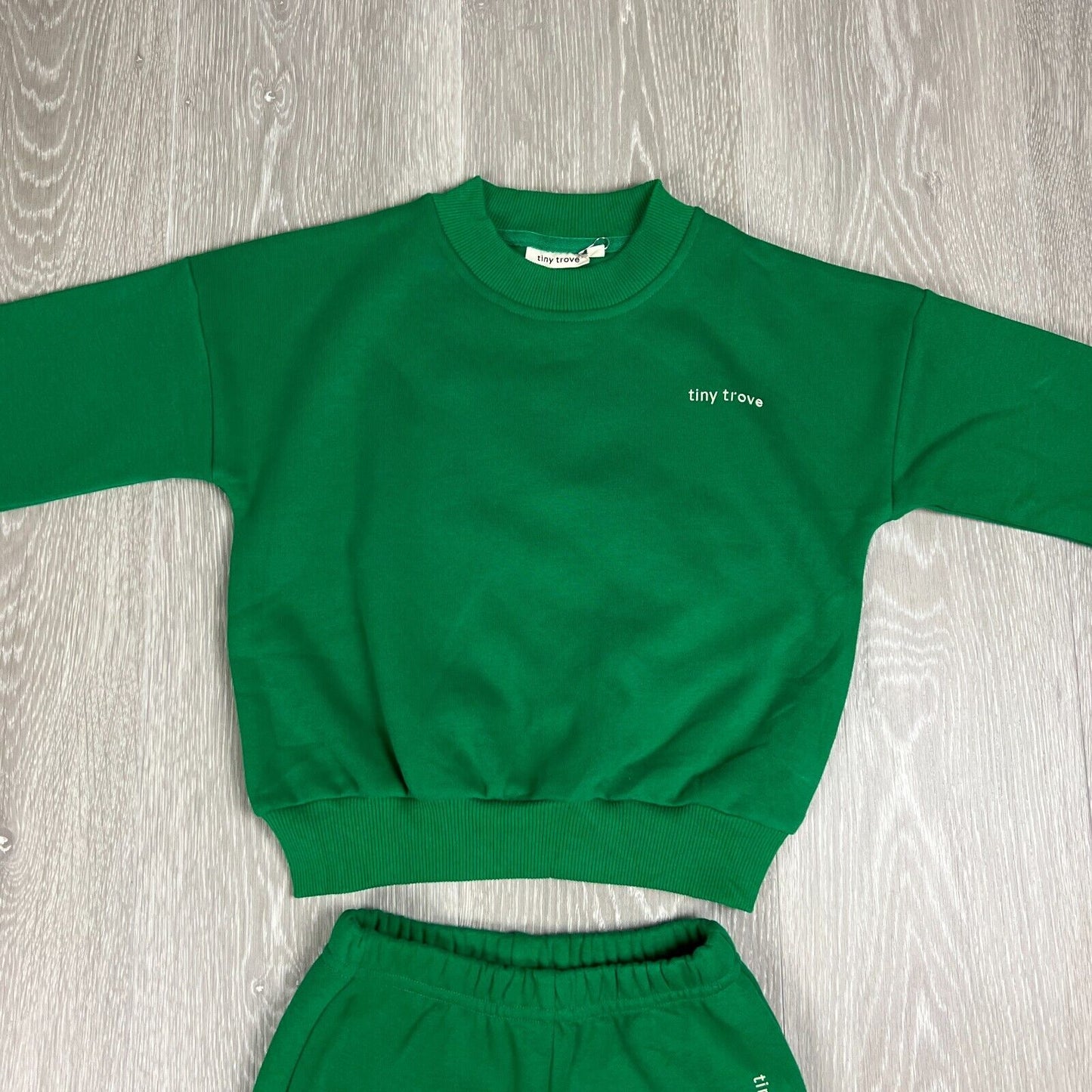 Tiny Trove Kids Green Tracksuit Top & Pants Size 2 Years