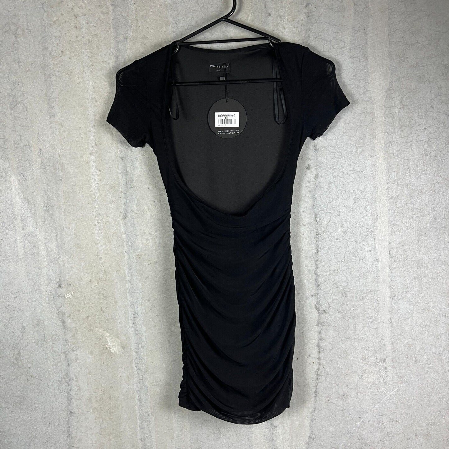 White Fox Bring The Fun Mesh Mini Dress Size XS (New)