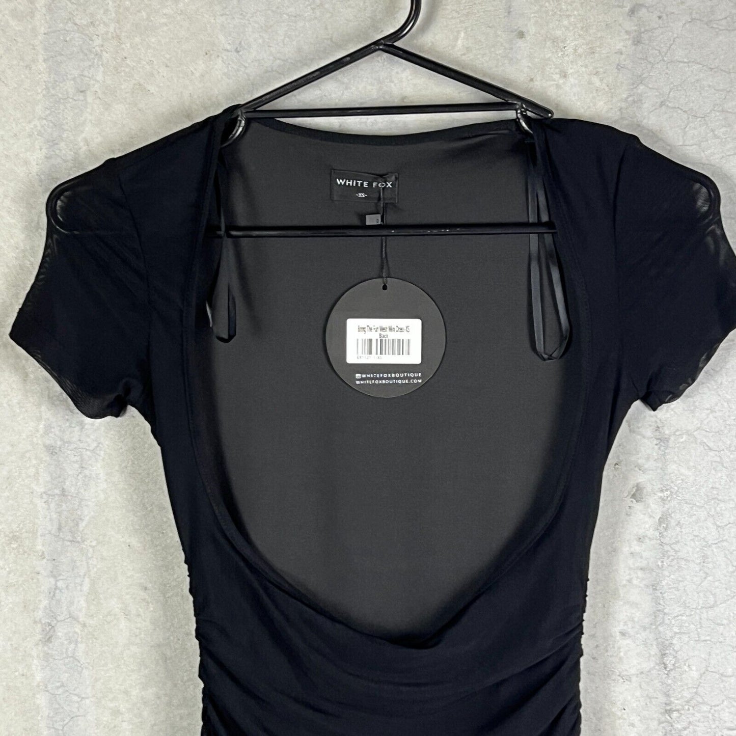 White Fox Bring The Fun Mesh Mini Dress Size XS (New)