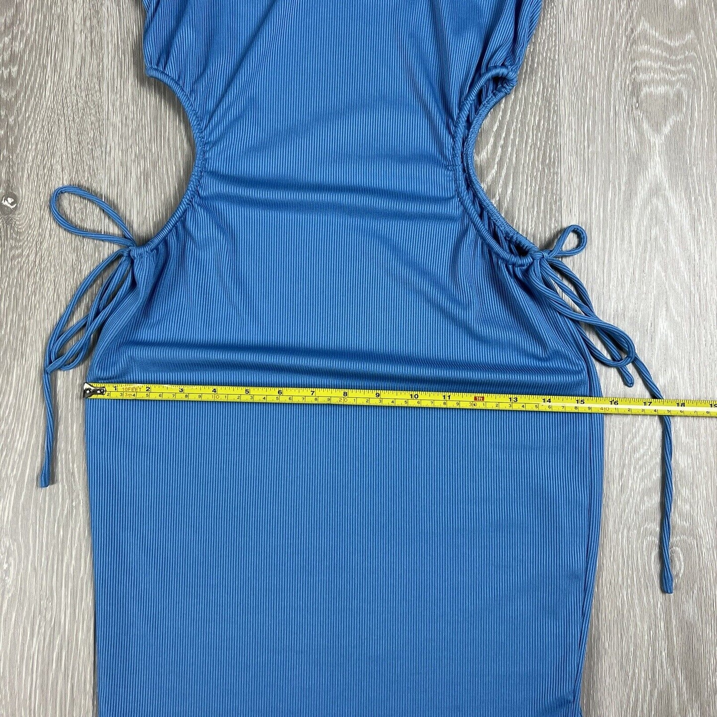 Shareen Collections Australia Womens Body Con Blue Side Opening Dress Size 10
