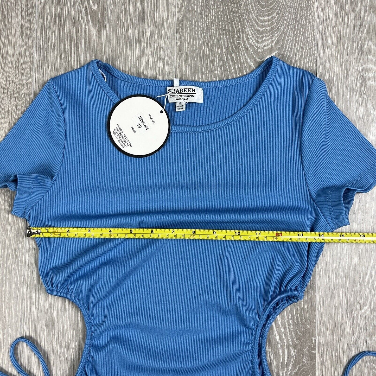 Shareen Collections Australia Womens Body Con Blue Side Opening Dress Size 10