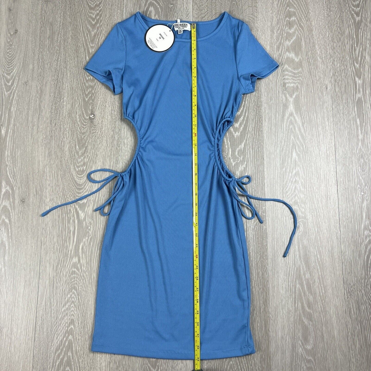 Shareen Collections Australia Womens Body Con Blue Side Opening Dress Size 10