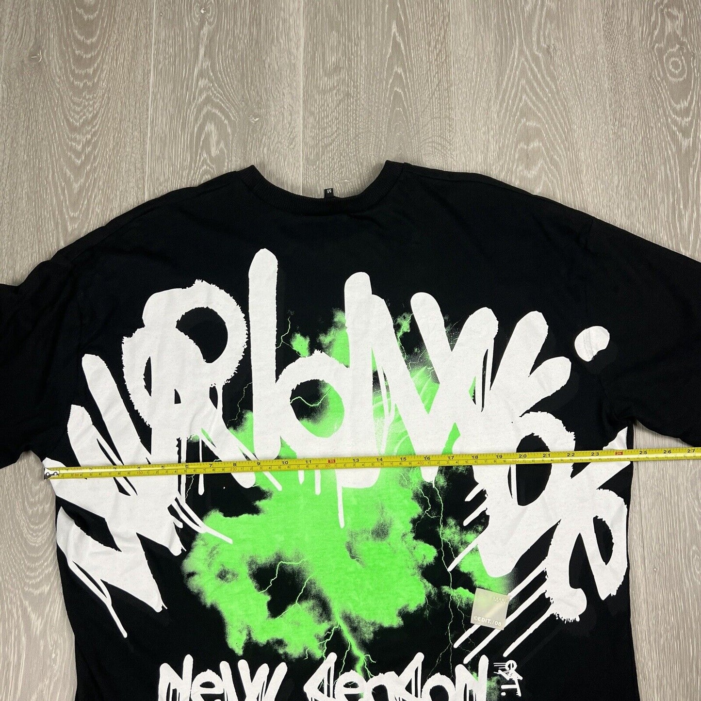 Boohoo Man Black T-Shirt & Sweatshort Set Size M
