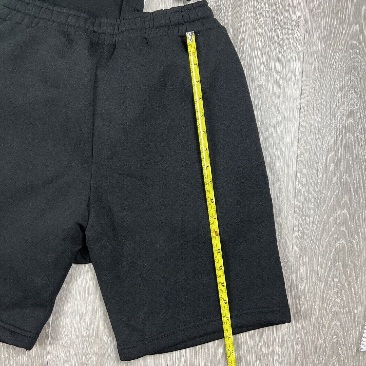 Boohoo Man Black T-Shirt & Sweatshort Set Size M
