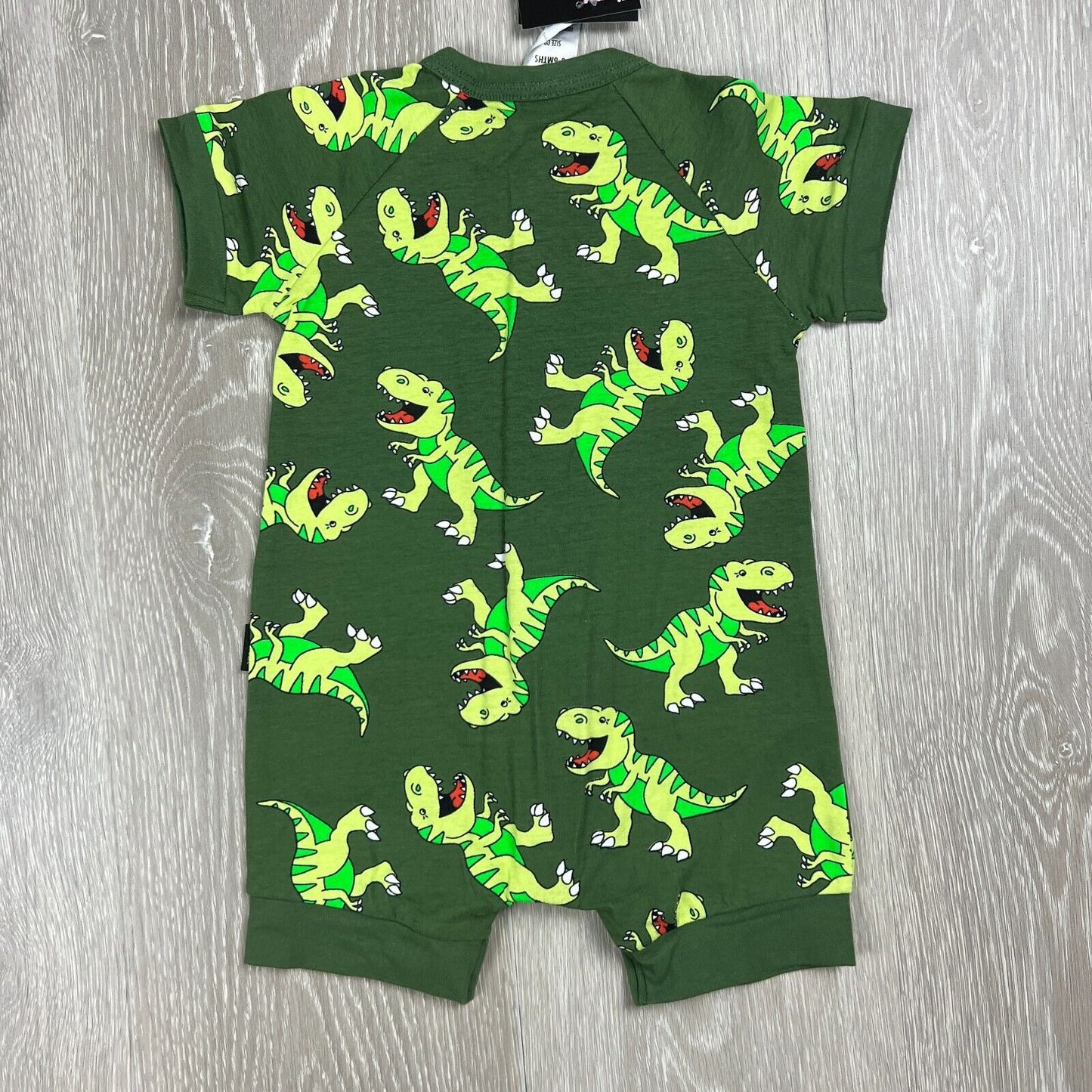 Bonds Wondersuit Zippy Romber Green Dinosaur T-Rex Size 3-6 Months (new)