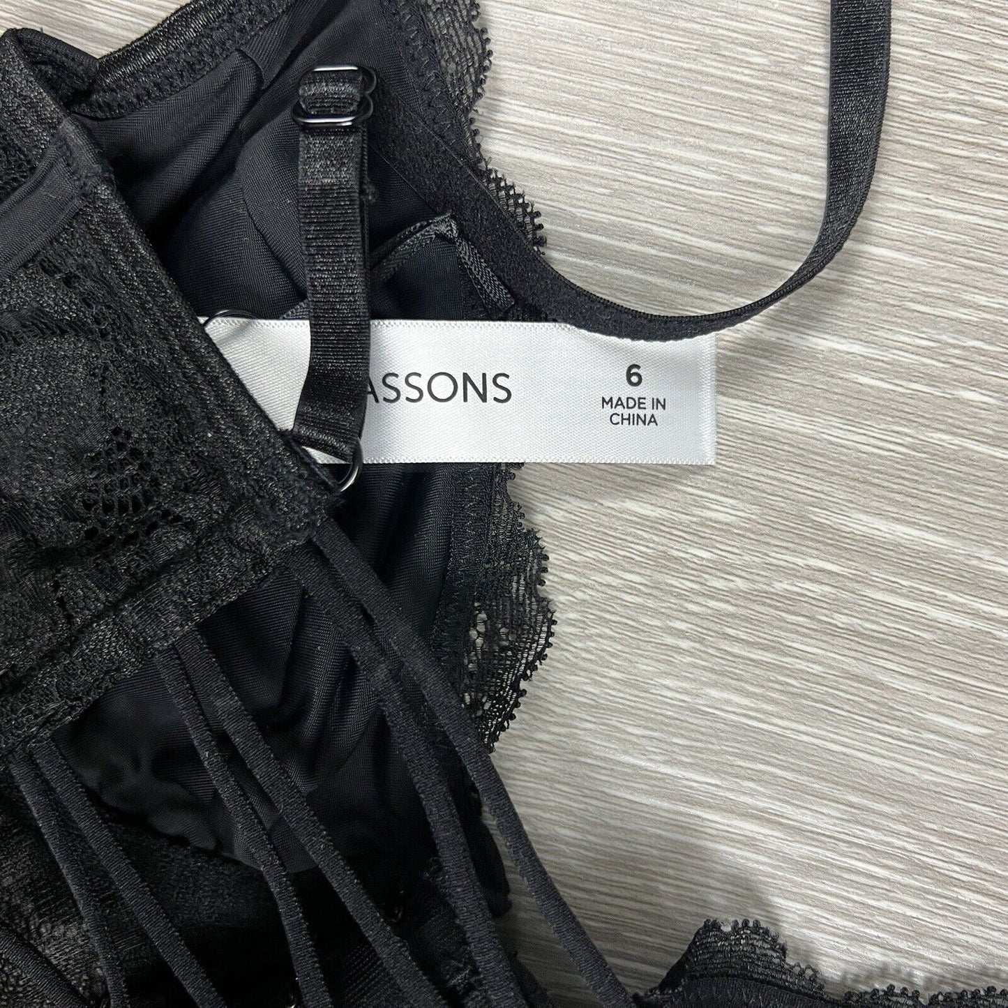 Glassons Womens Black Lacy Top Bustier Size 6 (New)