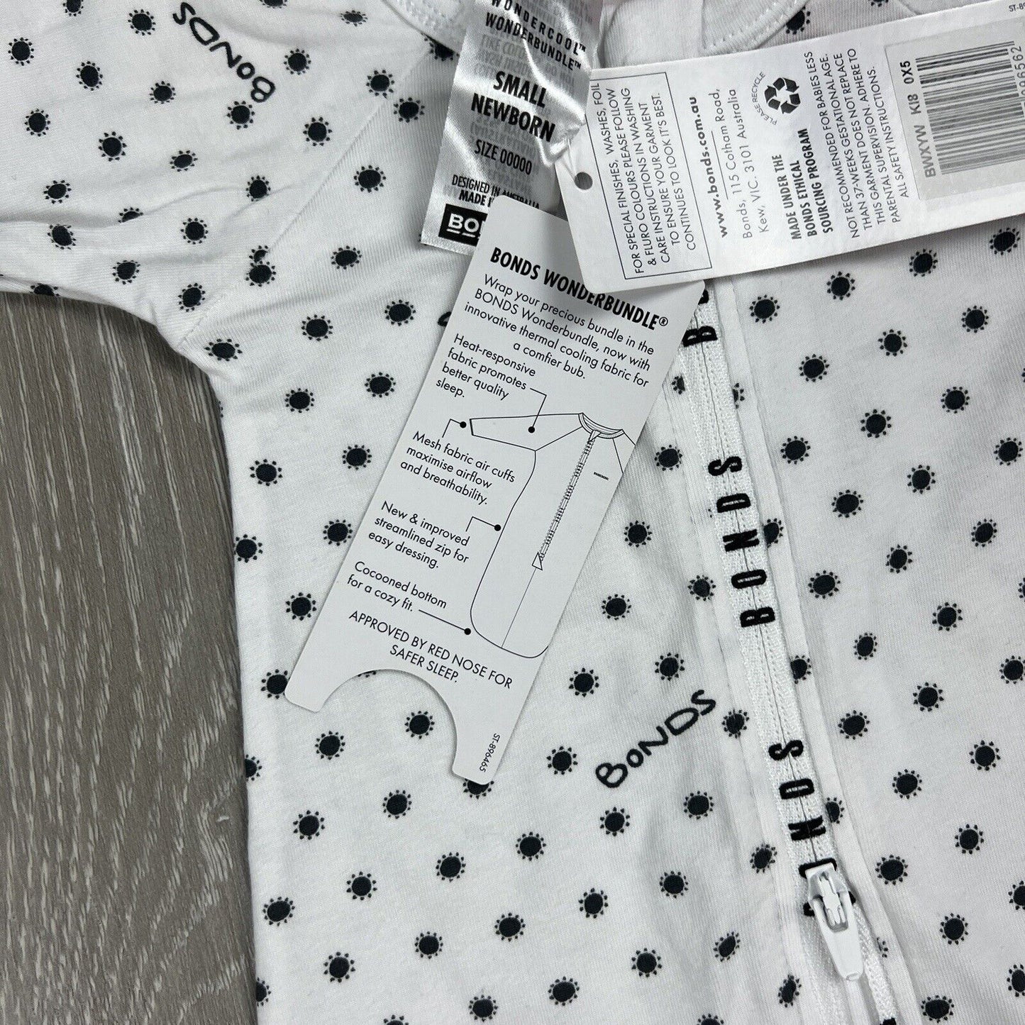 Bonds Wondercool Wonderbundle Small Newborn Zippy Size 00000 (New)