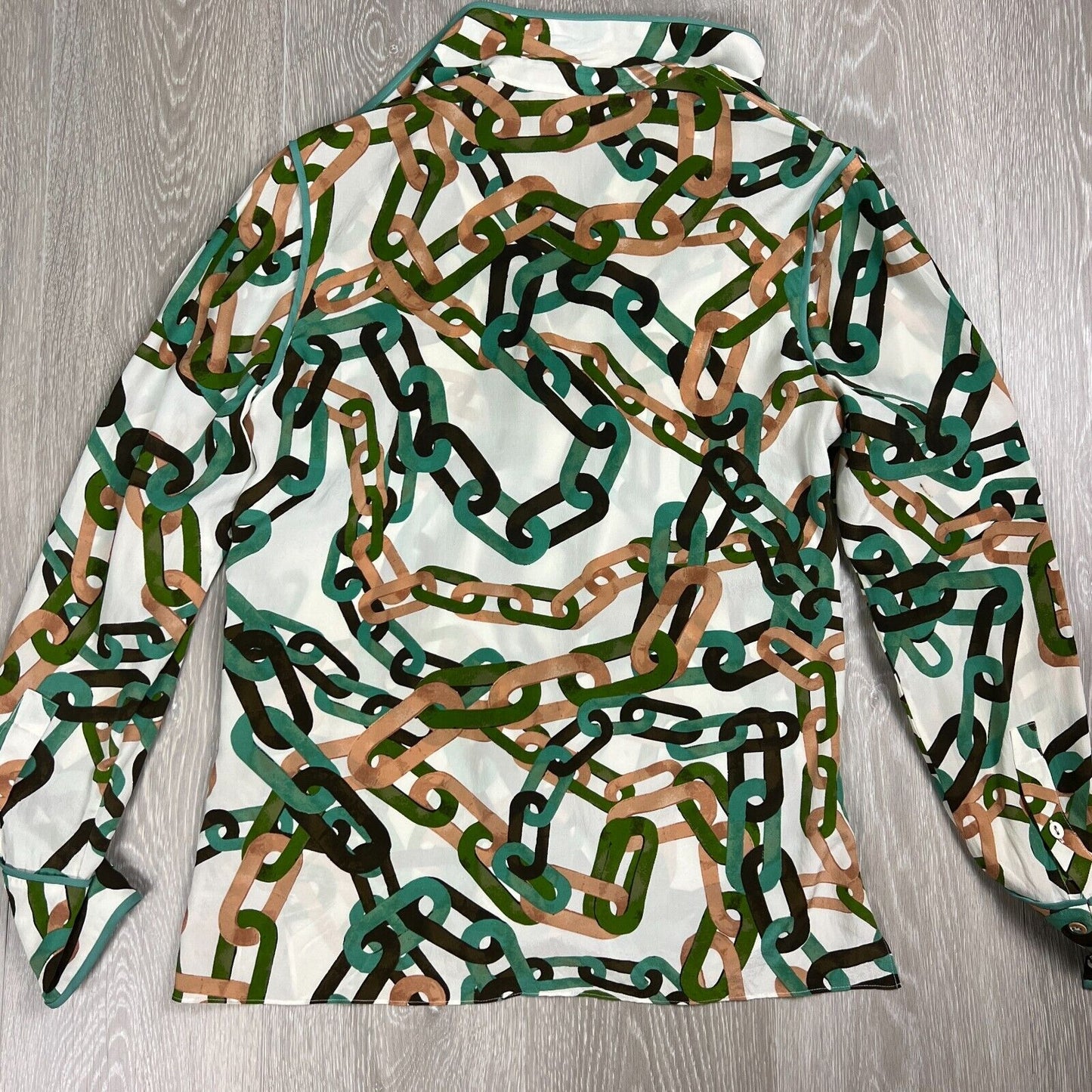 Diane Von Furstenberg Women’s Long Sleeve Blouse Top Size 10