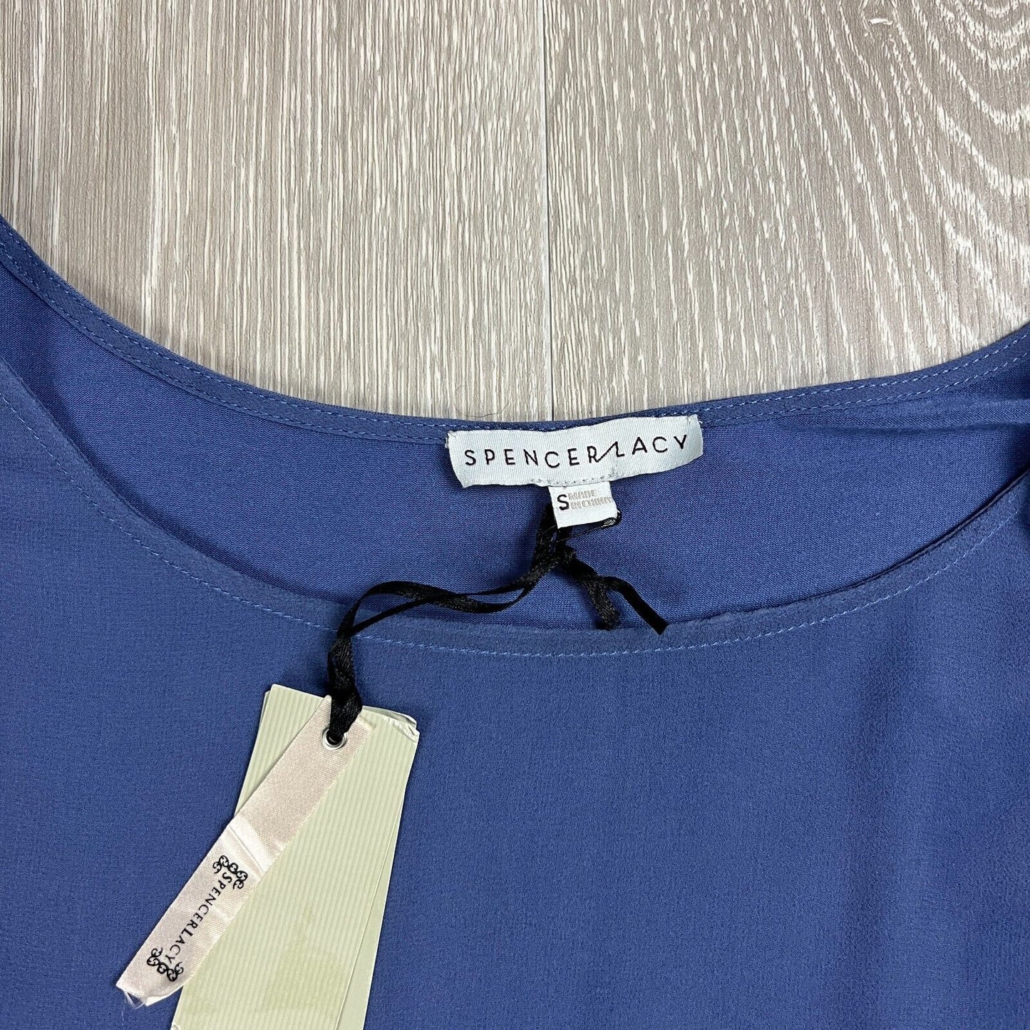 Spencer Lacy Women’s Blue Silk Top Size Small (new)