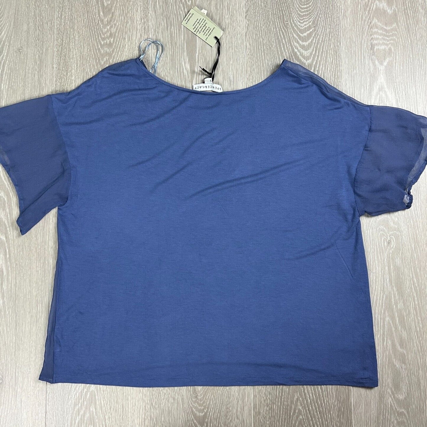 Spencer Lacy Women’s Blue Silk Top Size Small (new)