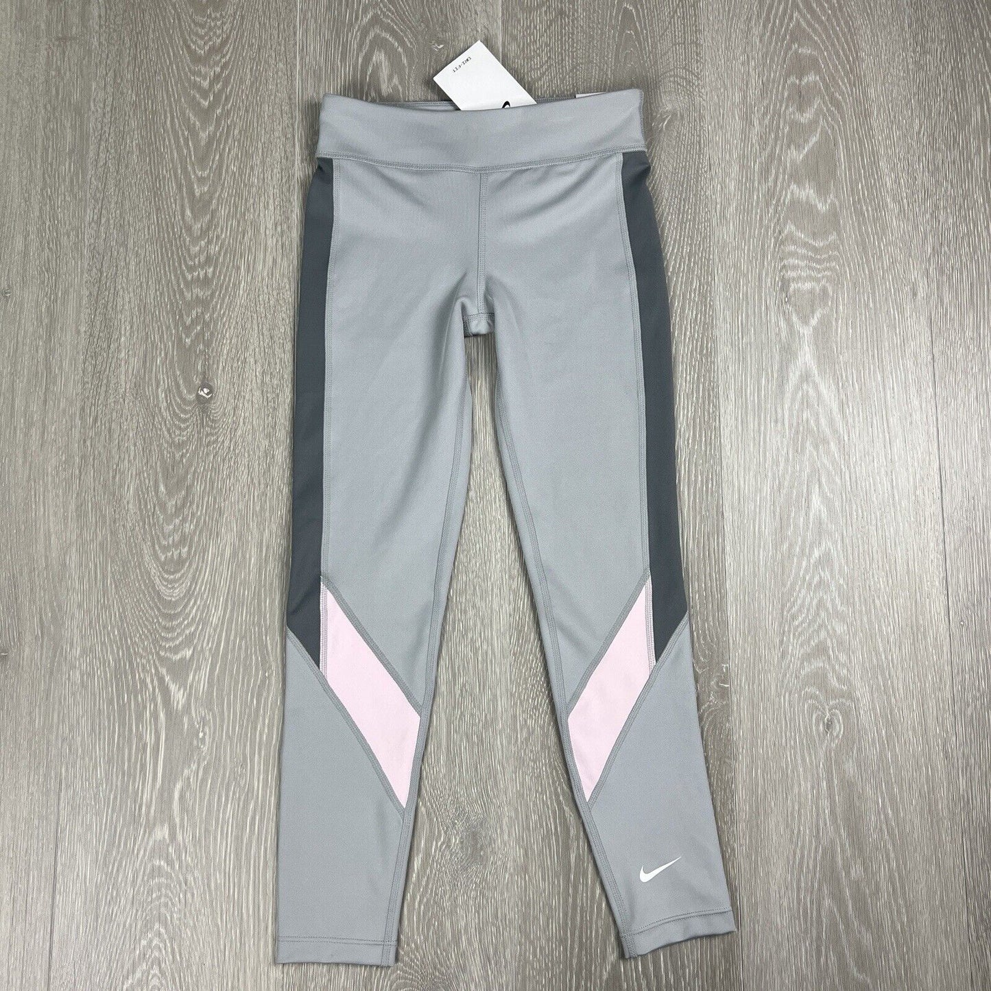 Nike Womens Grey Activewear Tight Fit Full Length Leggings Size Small (New)
