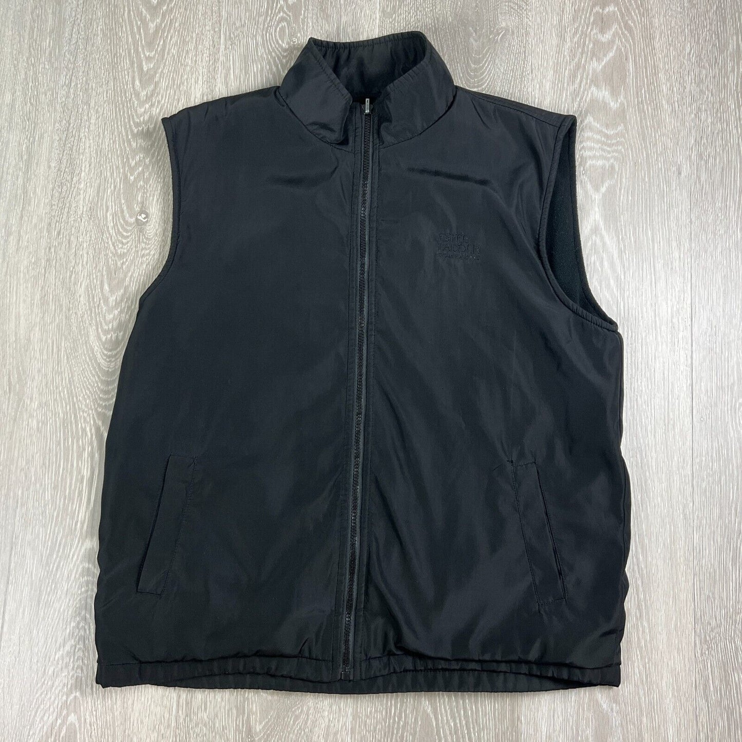 Estee Lauder Companies Black Fleece Lined Vest M