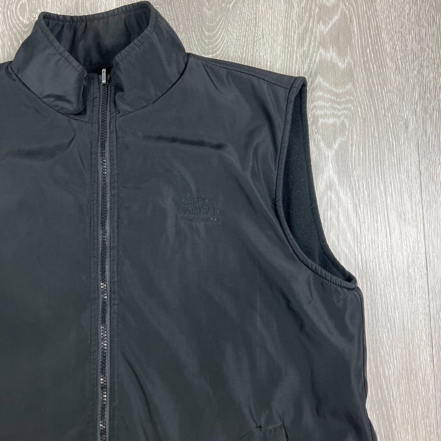 Estee Lauder Companies Black Fleece Lined Vest M