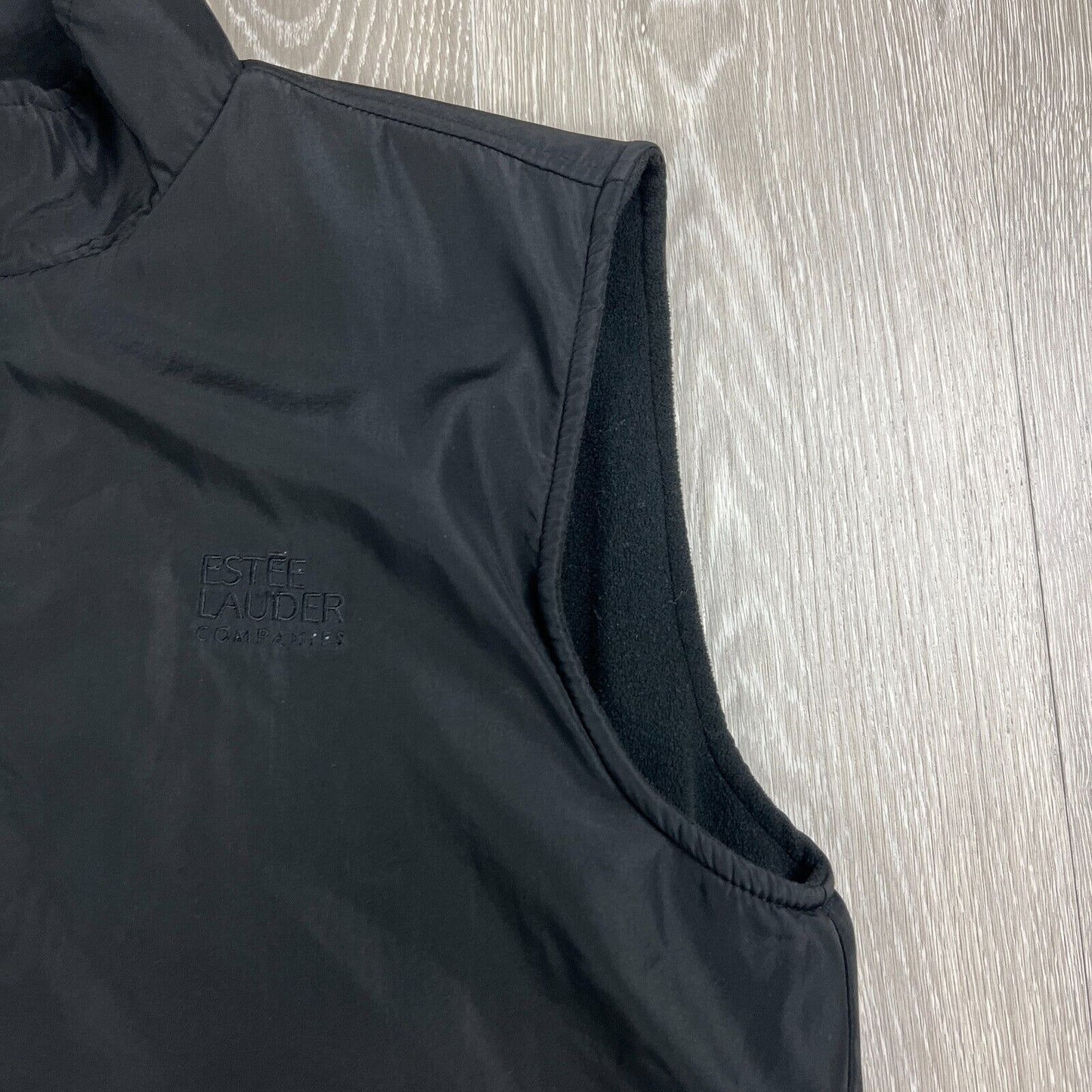 Estee Lauder Companies Black Fleece Lined Vest M